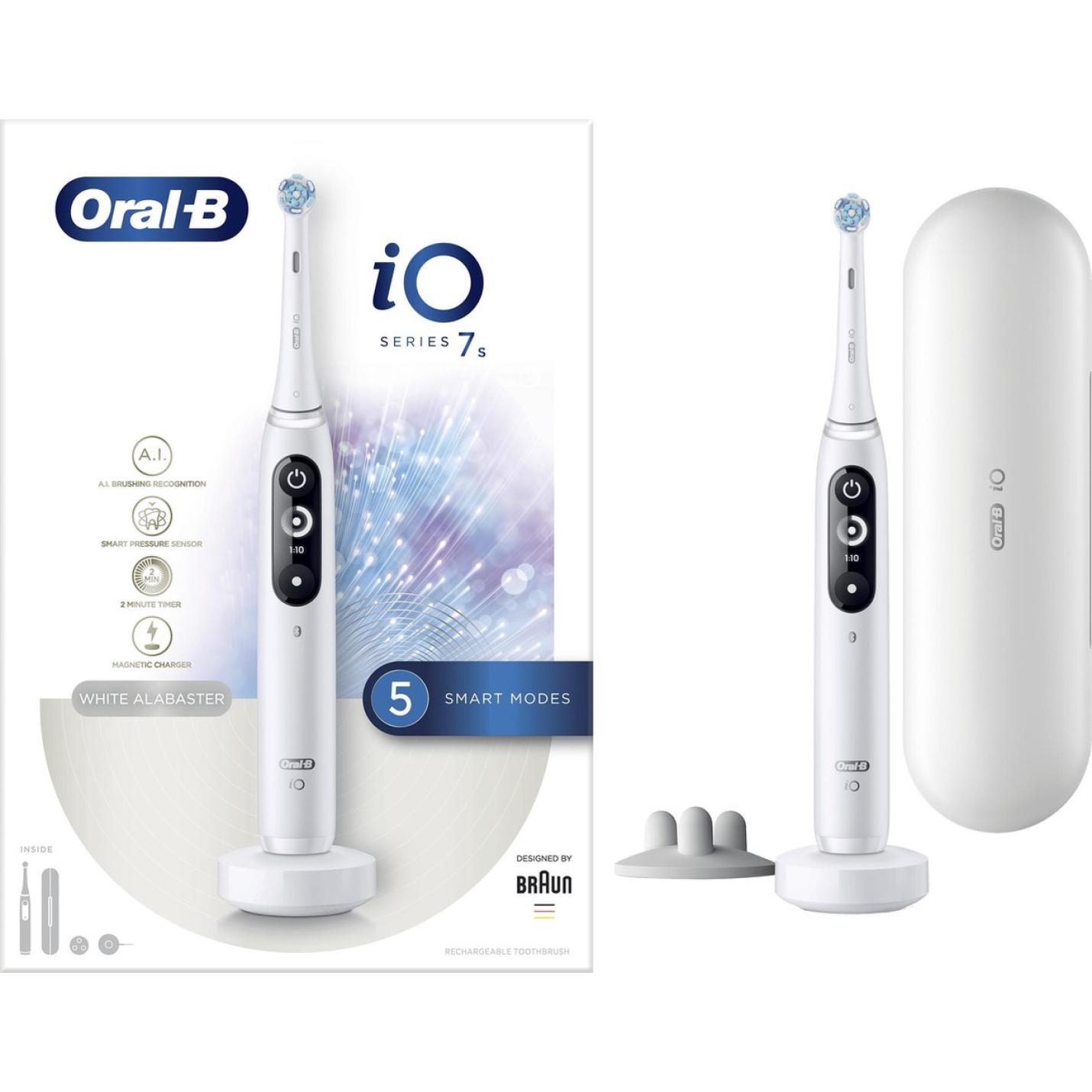 Oral-B iO - 7s Elektrische Tandenborstel Wit By Braun XL | Webshoplocatie.nl