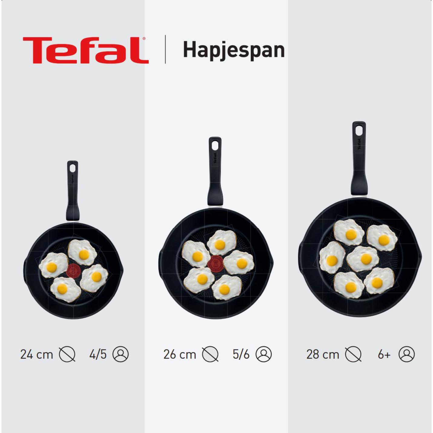 Tefal Hard Hapjespan - Ø 24 cm XL | Webshoplocatie.nl