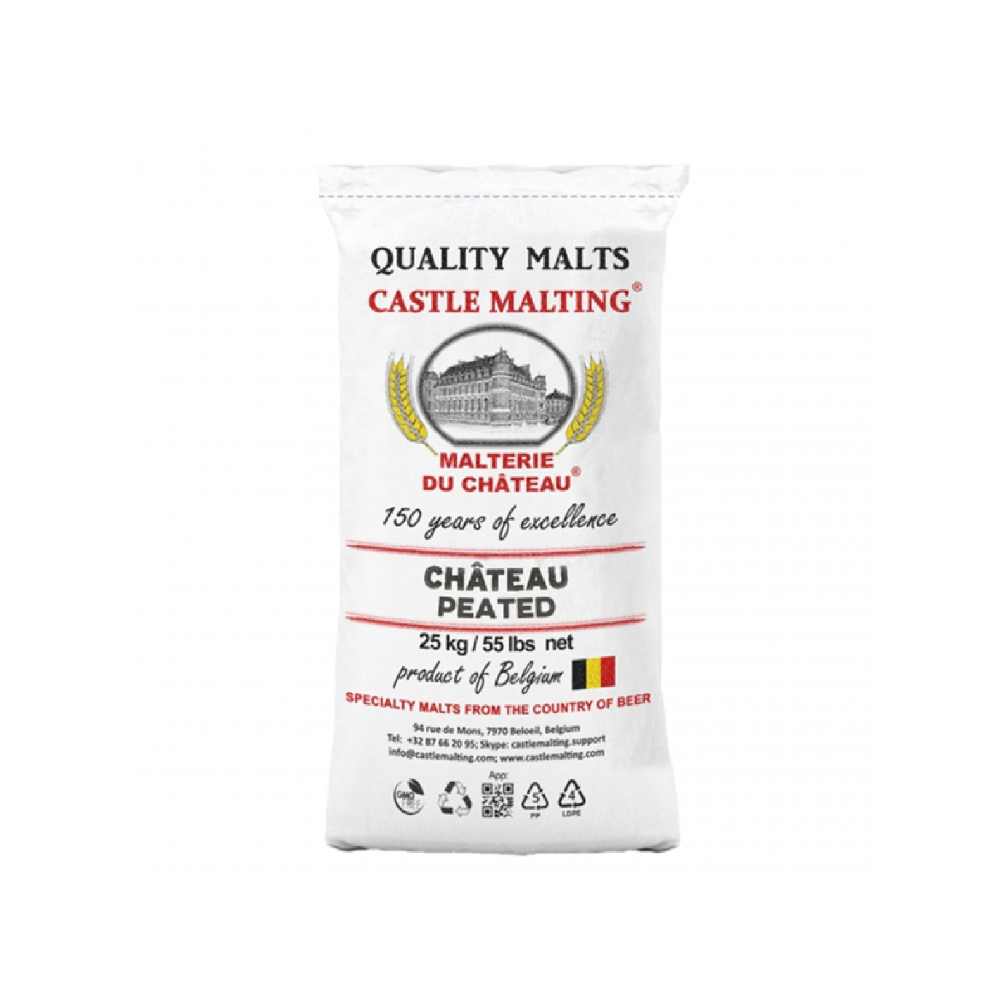 Whiskymout Castle Malting Lightly Peated 4,0 Ebc(5ppm) 1 Kg