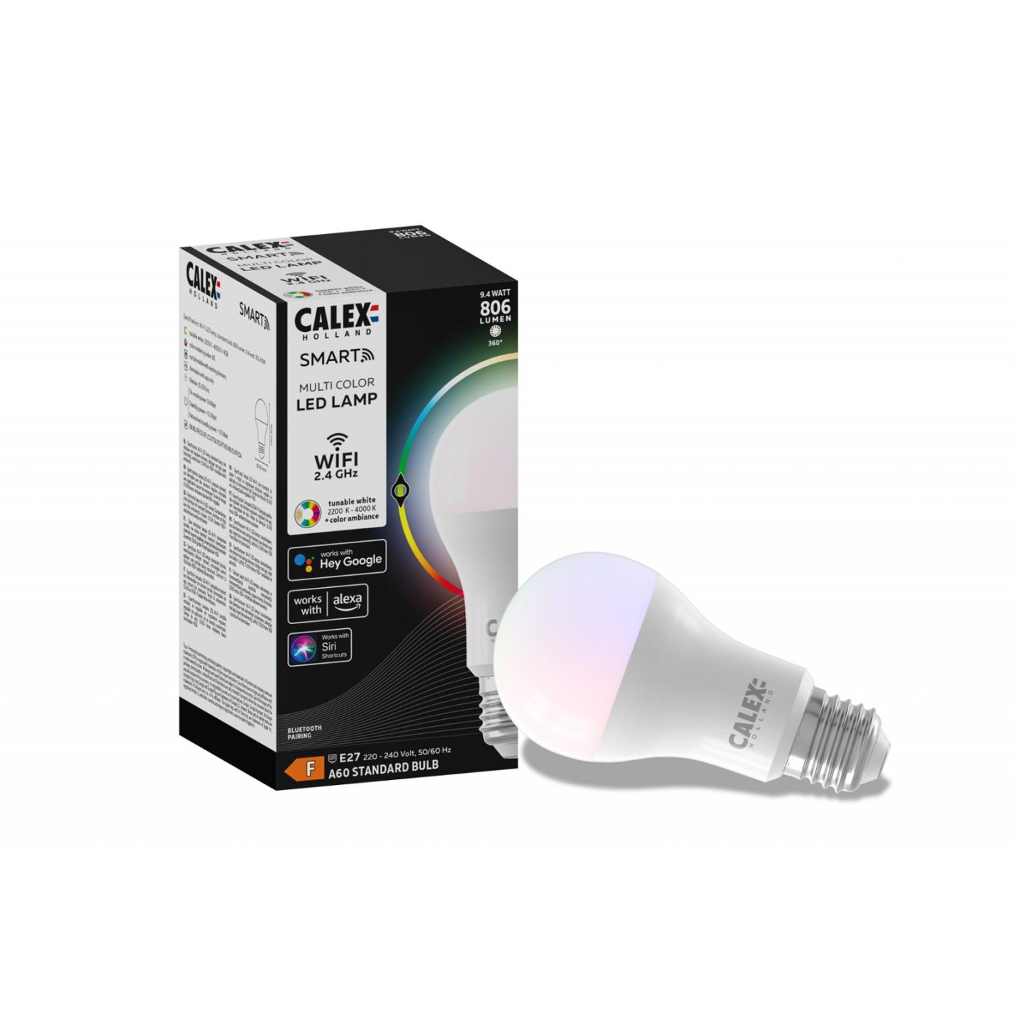 Calex Smart RGB Standaard led lamp E27 | set van 3; Afbeelding: 3