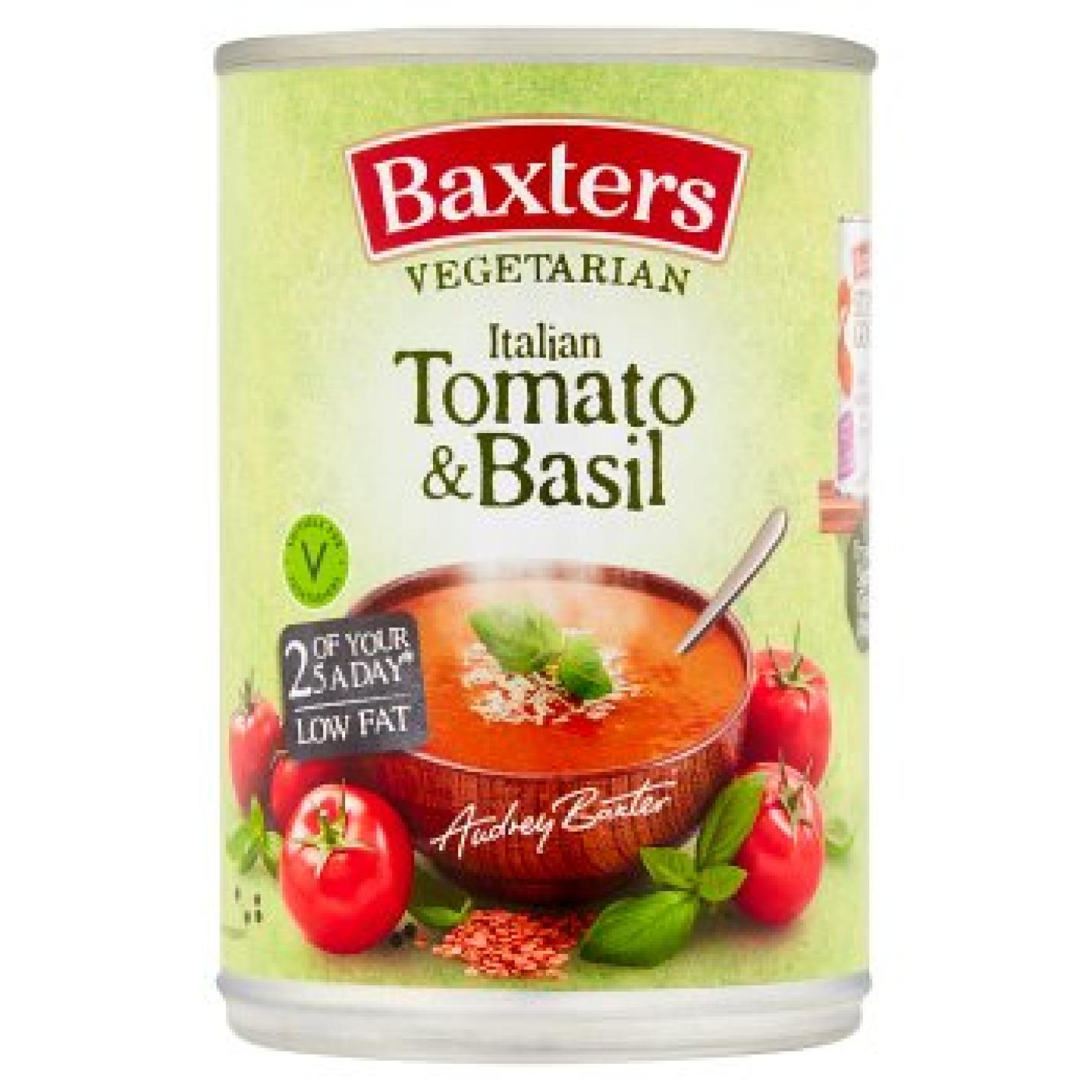 Baxters Vegetarian Italian Tomato and Basil Soup 400g