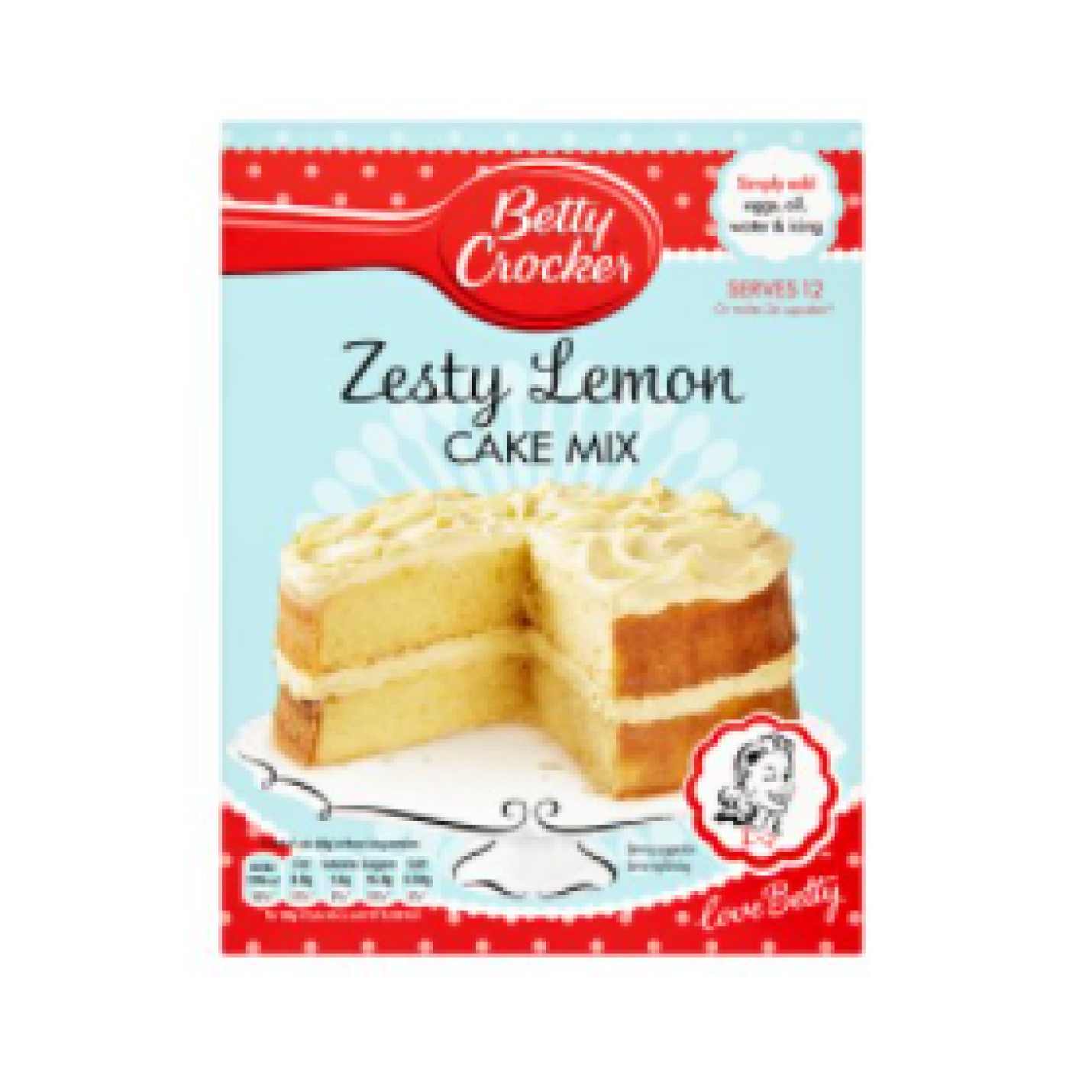 Betty Crocker Zesty Lemon Cake Mix 425g; Afbeelding: 2