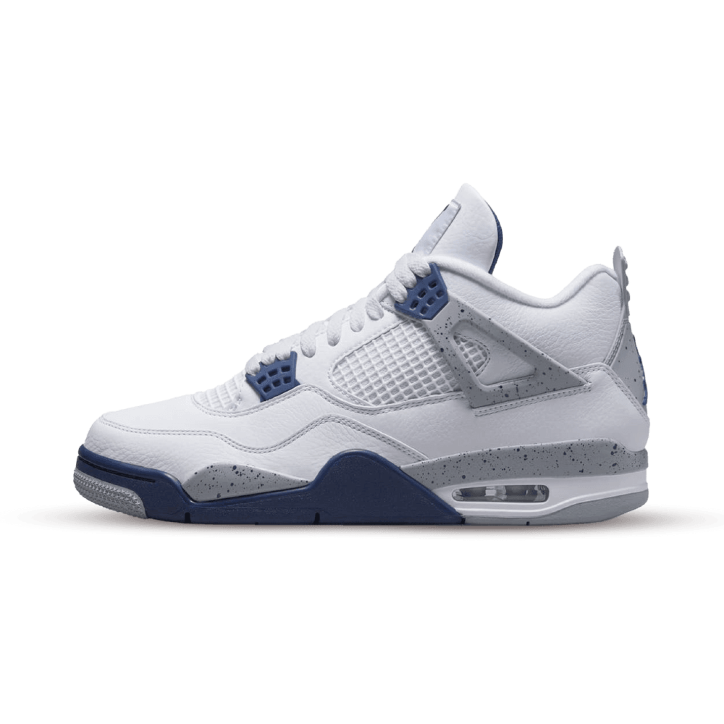 Air Jordan 4 Retro White Midnight Navy (GS) - -