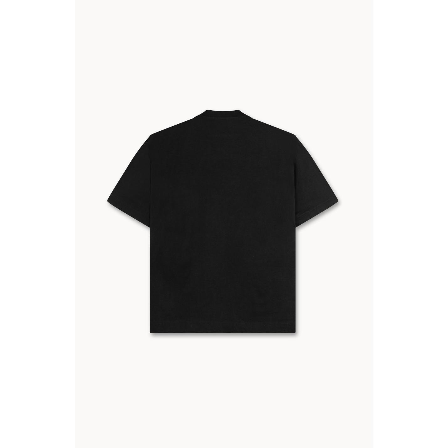 ROAF Logo Tee in Washed Black Cotton - M; Afbeelding: 4