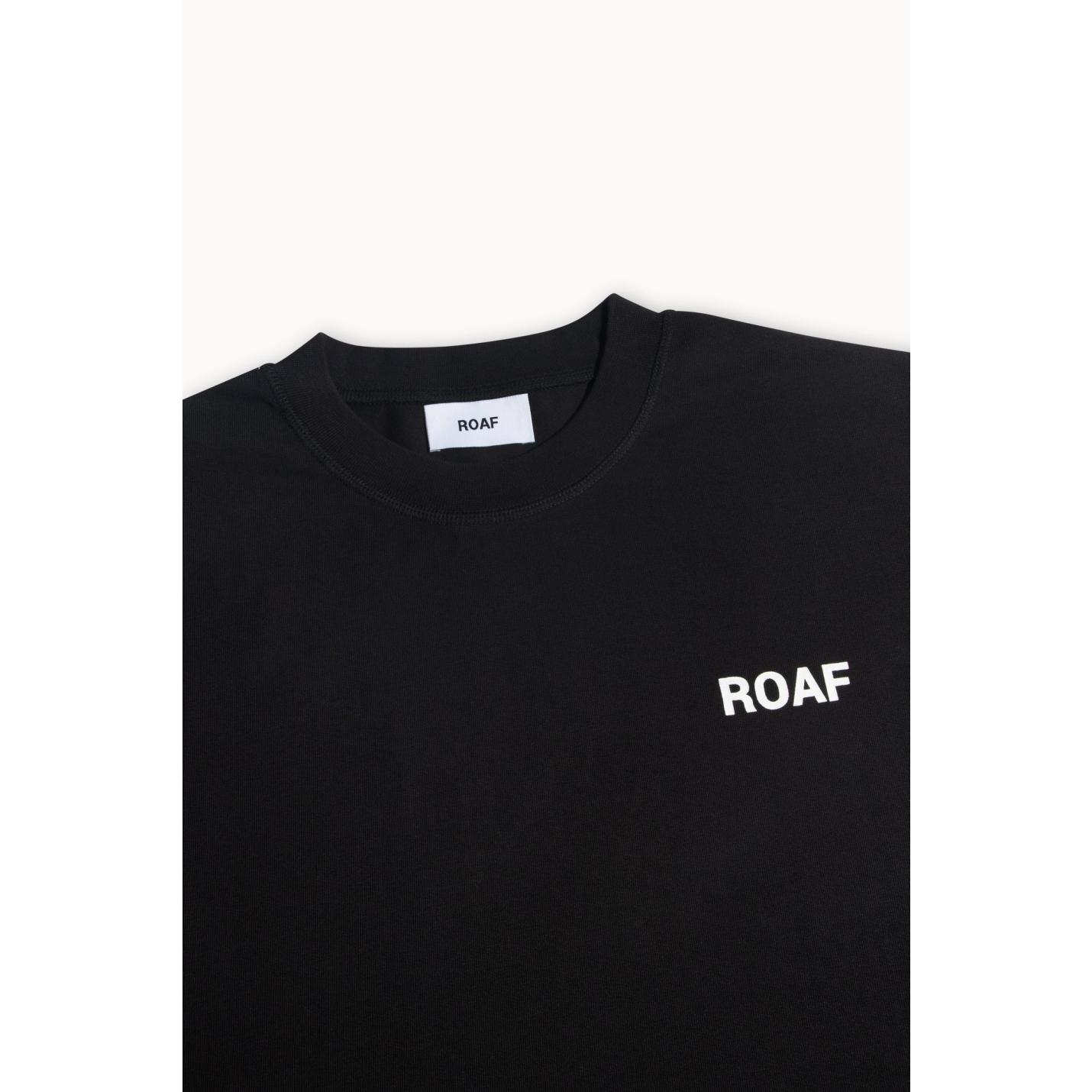 ROAF Logo Tee in Washed Black Cotton - M; Afbeelding: 3