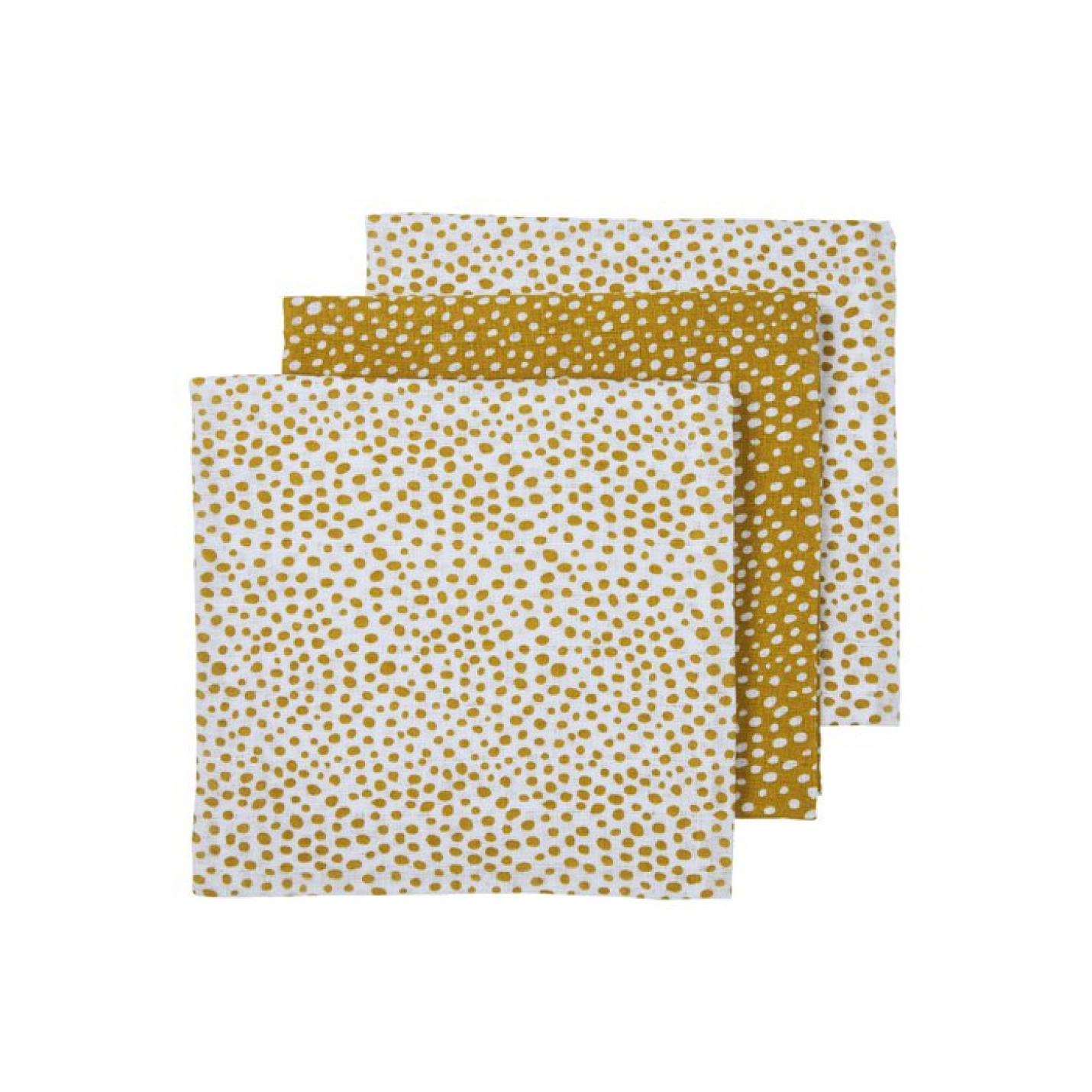 Meyco-baby-hydrofiel-cheetah-70x70-3pack-Honeygold-NeoNurses