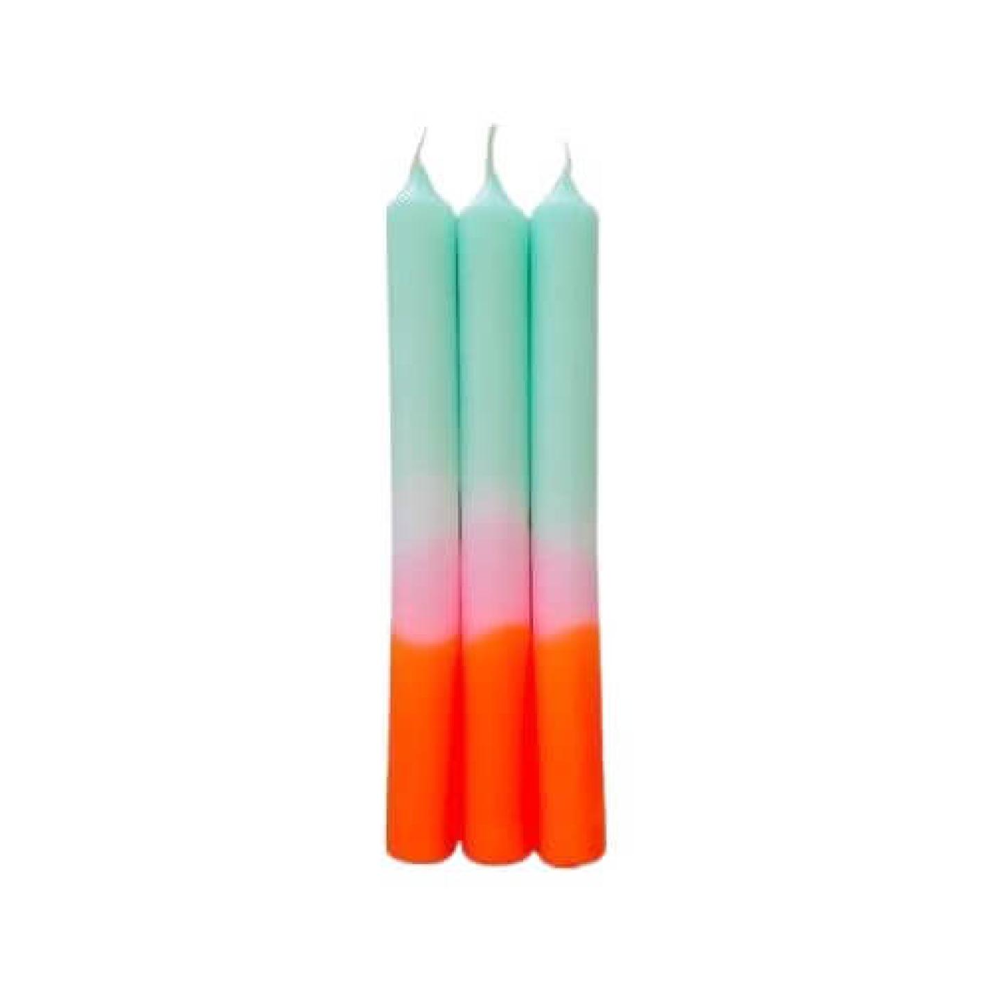 Dip Dye kaars Neon - Spring Sorbet