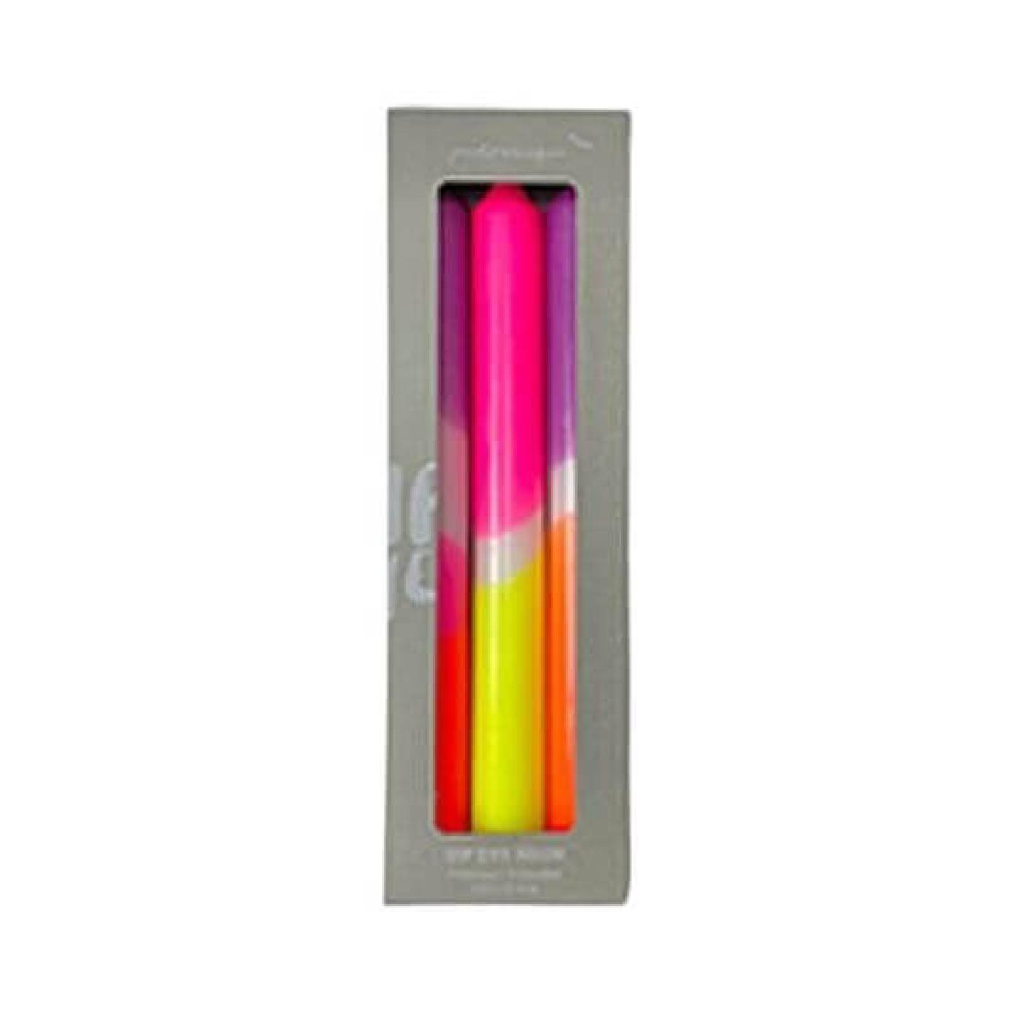 Dip Dye kaars Neon - Pink infusion; Afbeelding: 2