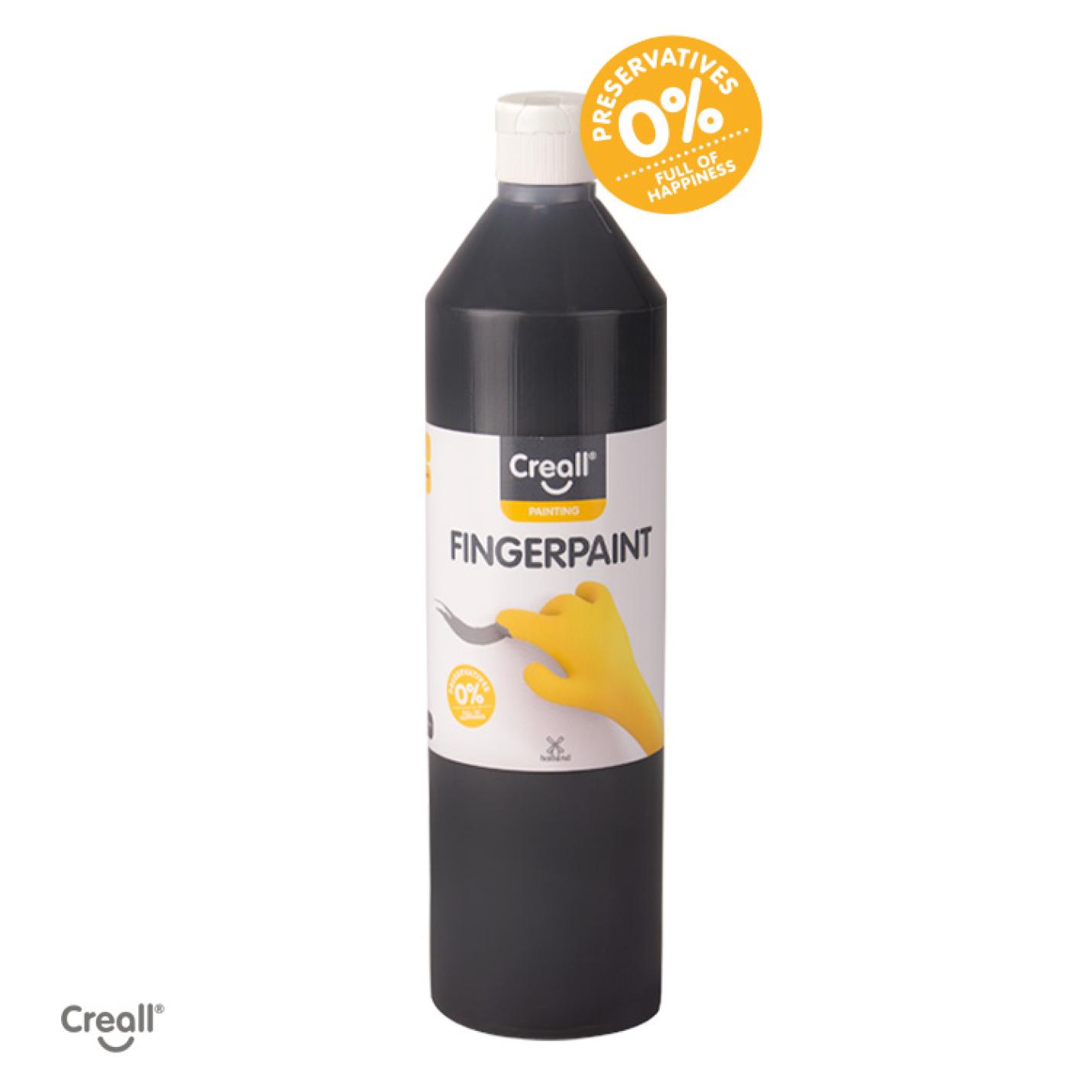 Creall vingerverf 750ml zwart