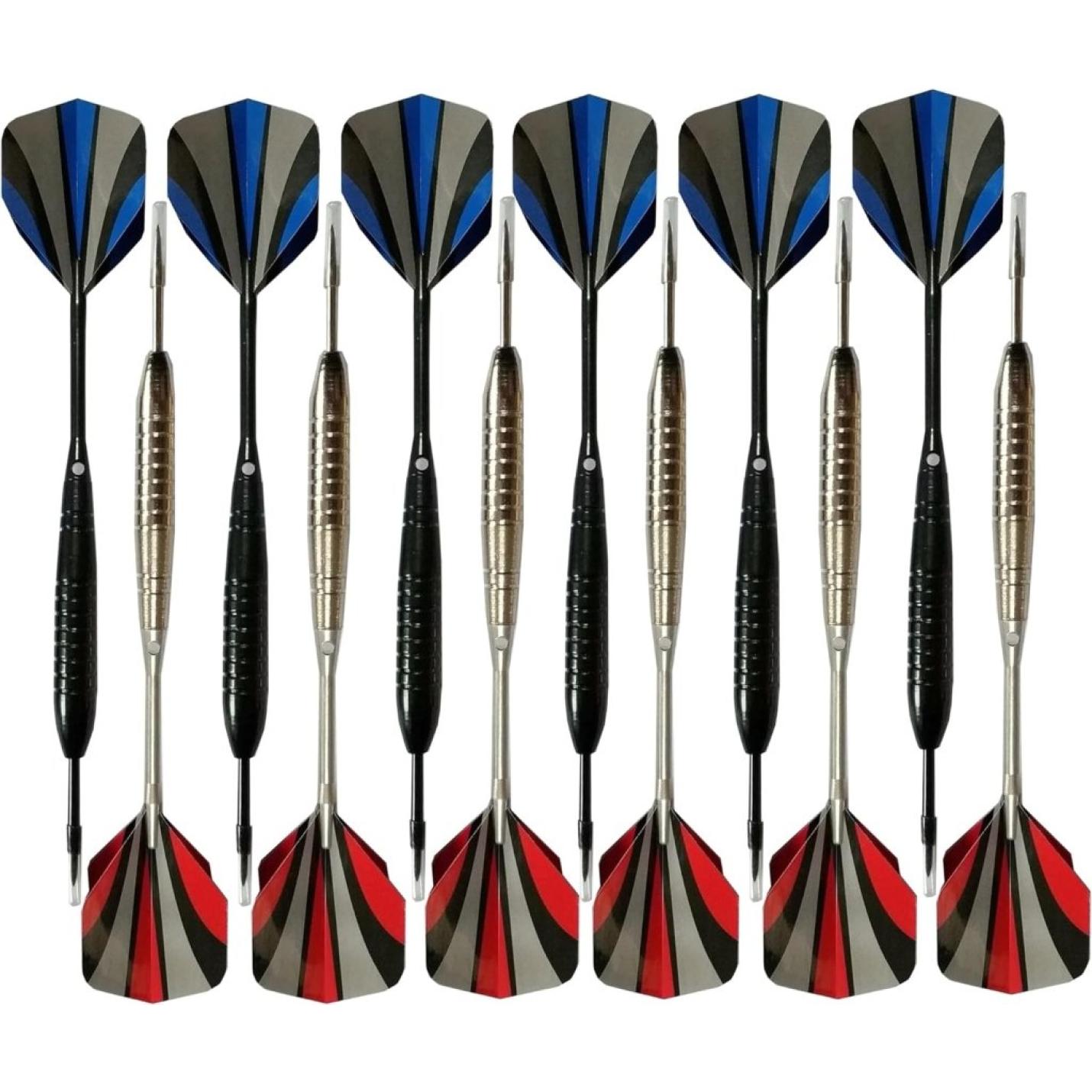 15 Pack 14G Kleurrijke Dartpijlen met Stalen Punt, Aluminium Assen Metaal Dartset (5 Kleuren), Beginners Thuis Darten, Messing Vaten en Dart Puntenslijper, voor Rec Room Mannengrot Bar - happygetfit.com