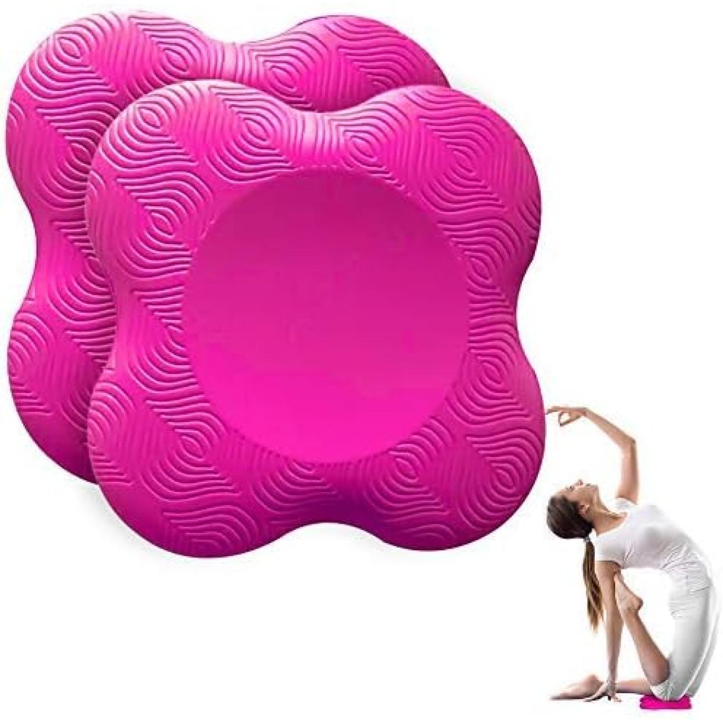 2 stuks kniekussens voor yoga, antislip kniebeschermers, matset, slijtvast, beschermt de knieën, handen, polsen en ellebogen - happygetfit.com