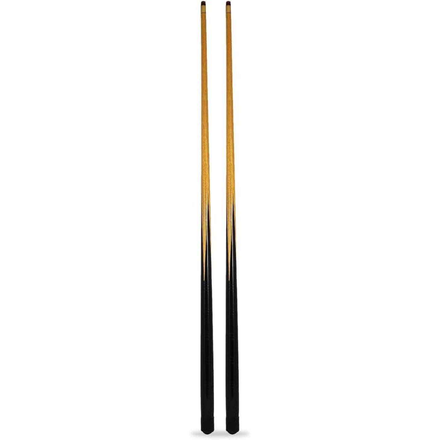 2 x 36 inch pool/snooker cues + 7 tips; ideaal 1e cue voor kind of voor strakke plekken rond thuis tafels - happygetfit.com