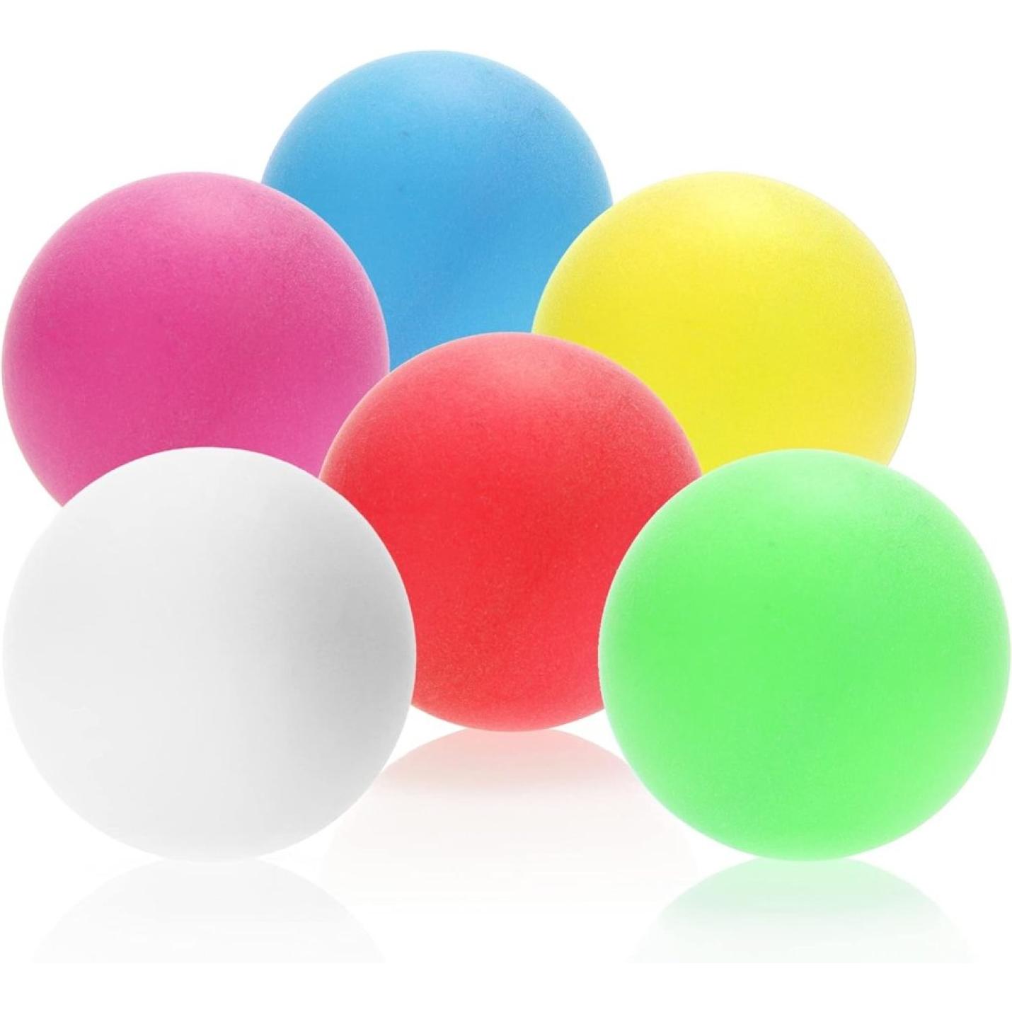 24x tafeltennisbal - pingpongballen in standaardformaat - spelballen voor pingpong, bierpong & tafeltennis - 40 mm trainingsballen voor beginners - plastic ballen - happygetfit.com