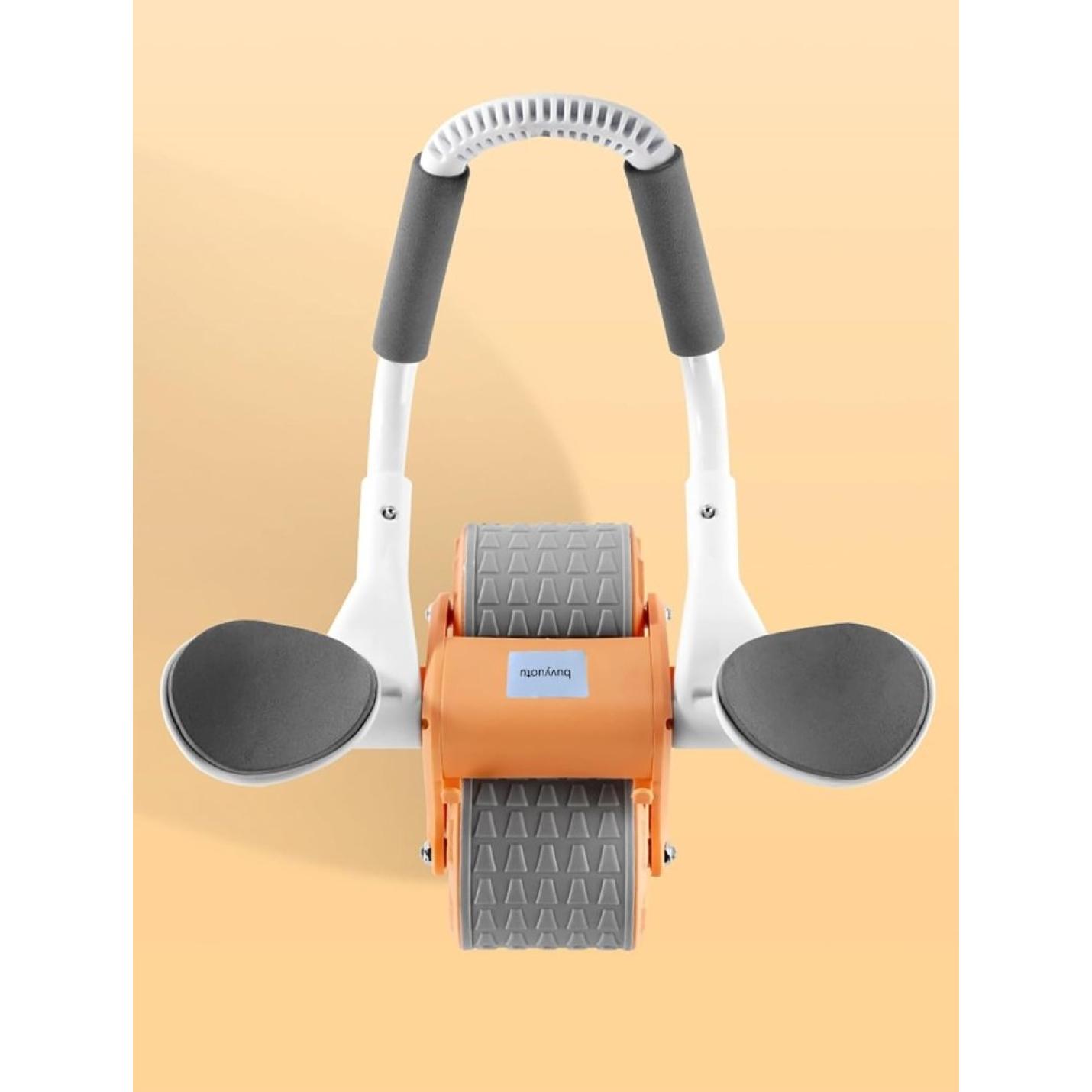 Ab Roller Ab trainer met elleboogsteun, Ab Wheel met automatische terugslag, buikspiertrainer met kniemat voor mannen en vrouwen, buikspiertraining dubbele wielen Stabiel - happygetfit.com