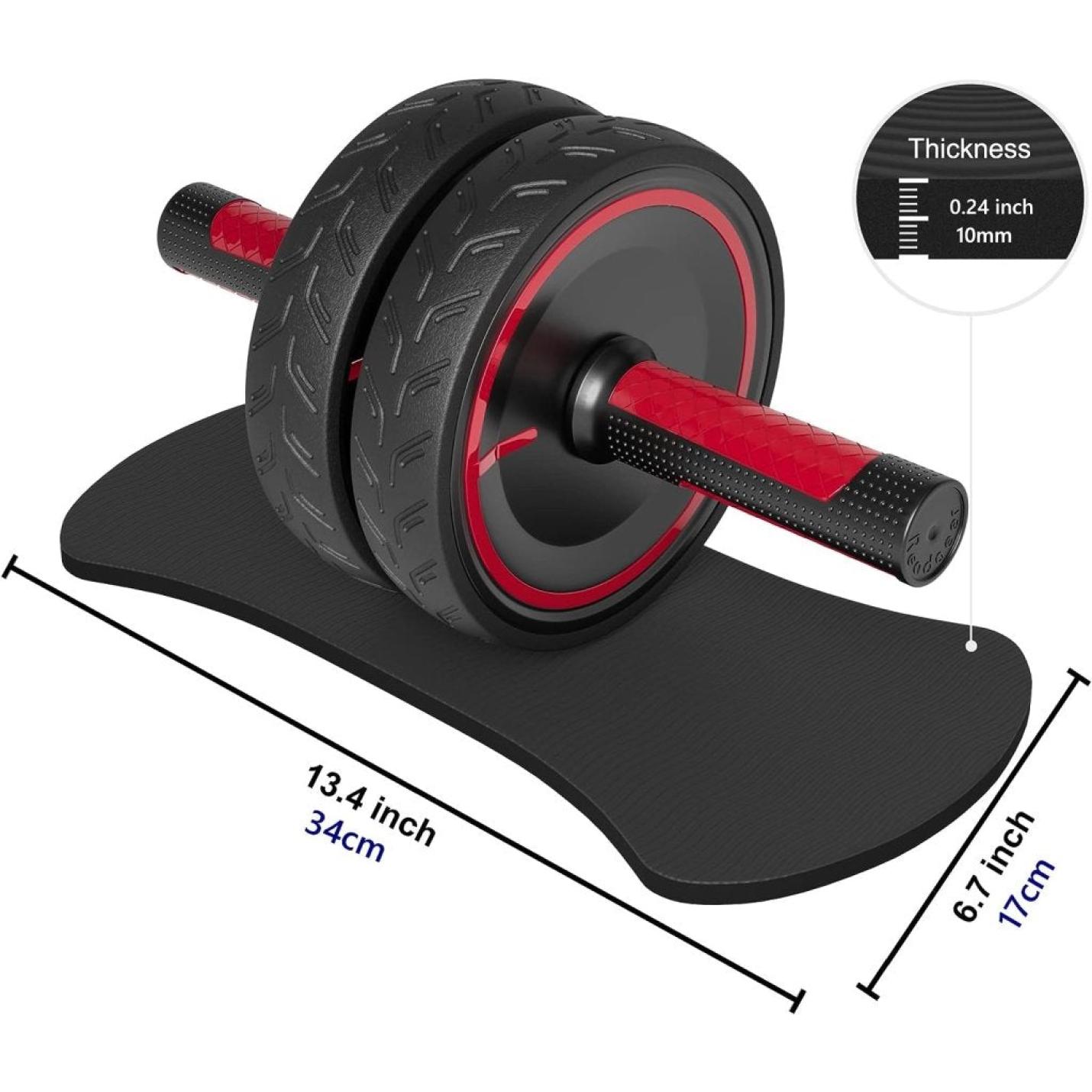 Ab-roller, buikspierwiel, buikspiertrainer, apparatuur voor thuis-fitnessruimte - happygetfit.com