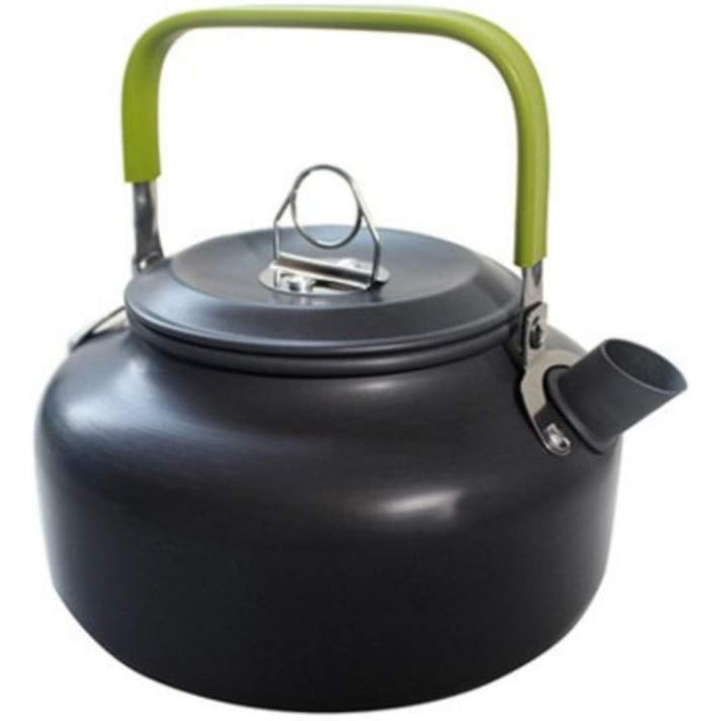 Camping kookgereiset, 2 - 3 personen, opvouwbare camping pannenset, steelpan, pan, theepot voor buiten, picknicken, kamperen en wandelvakanties - happygetfit.com