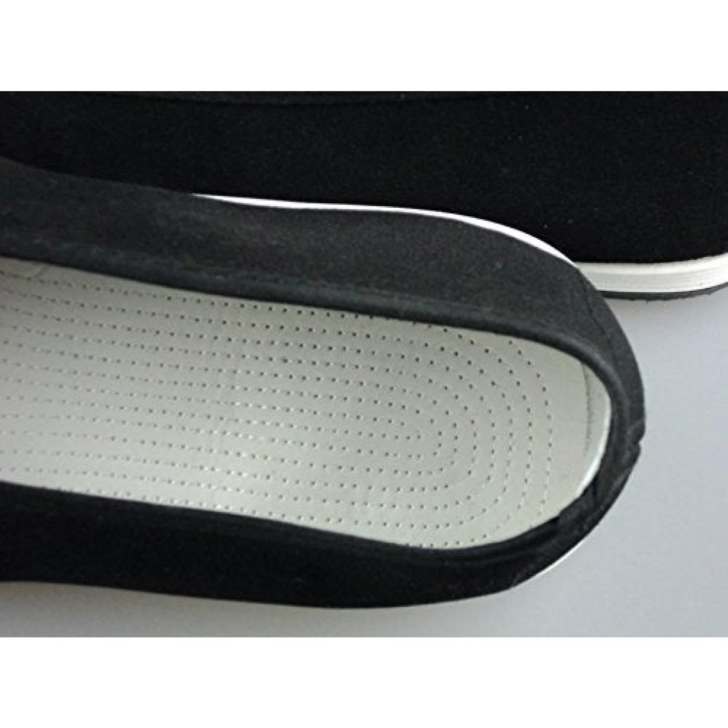 Chinese Traditionele Oude Peking Schoenen Kung Fu Tai Chi Schoenen Rubberen Zool Unisex Zwart - happygetfit.com