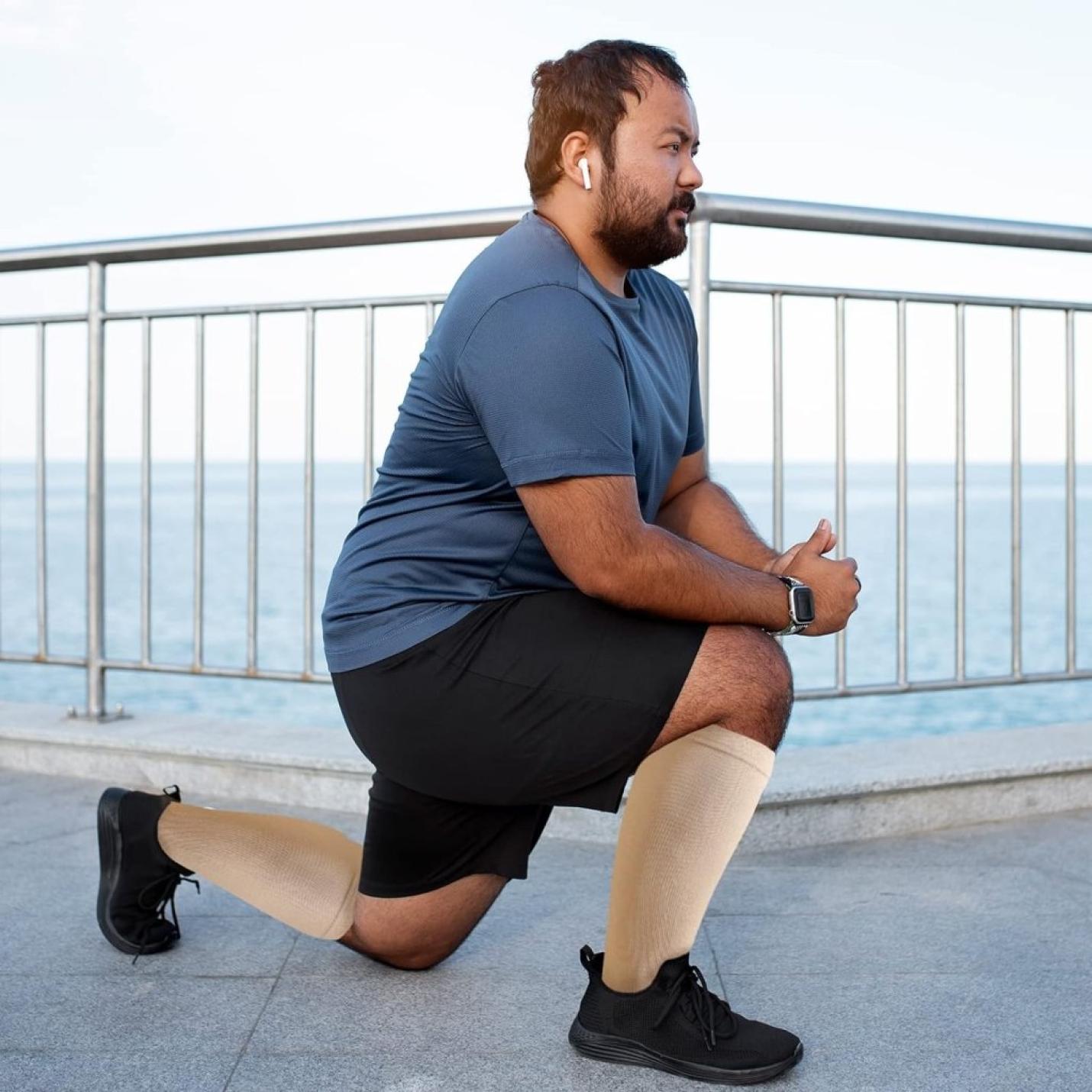 Compressiesokken voor Dames en Heren: Compressiesokken Sokken voor Vliegen Atletiek Lopen Reizen Fietsen Sport 1 paar - happygetfit.com