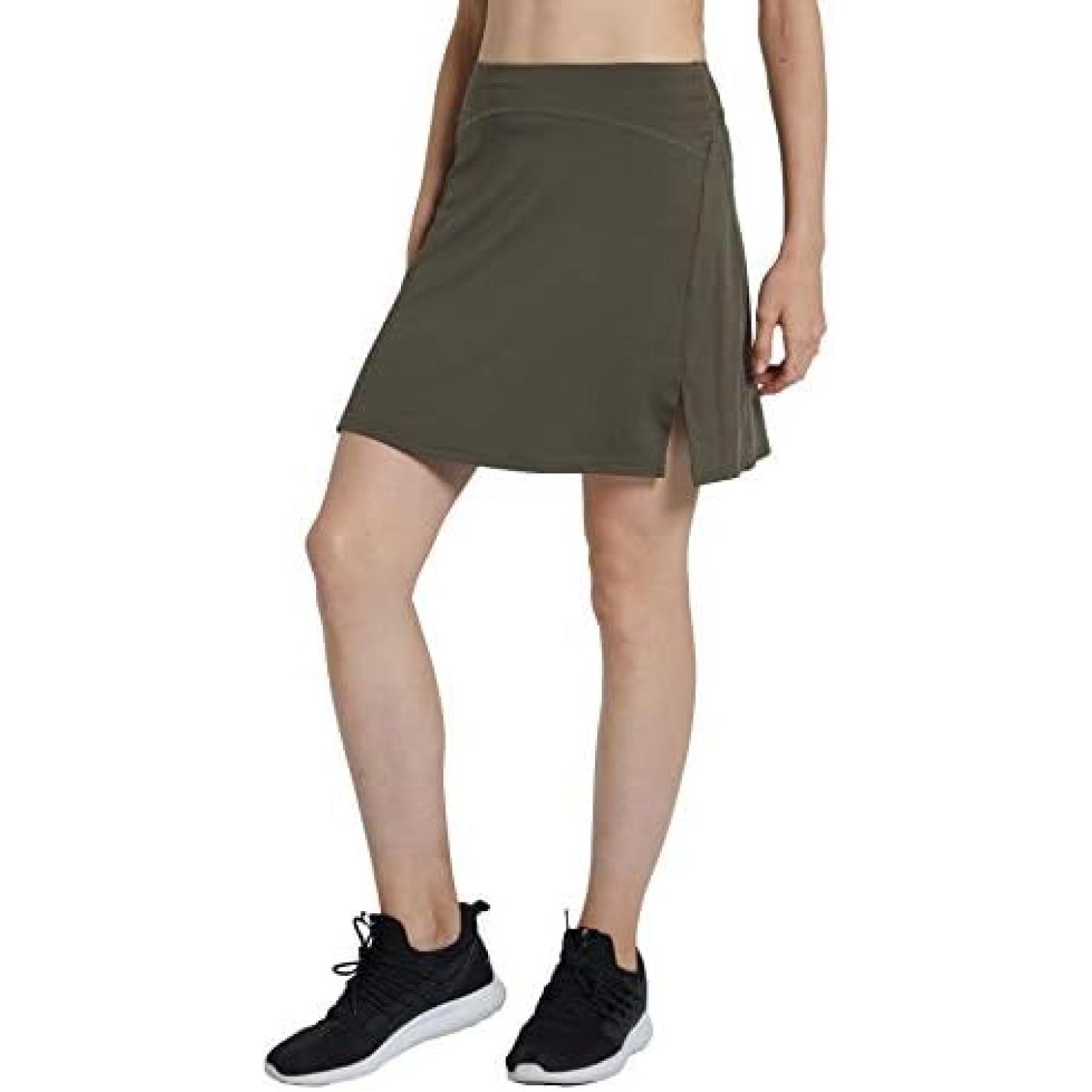 Dames Bescheiden Golf Skort Sport Tennis Rokken met Korte Broek Werk Running Atletische Reizen Casual Skorts - happygetfit.com