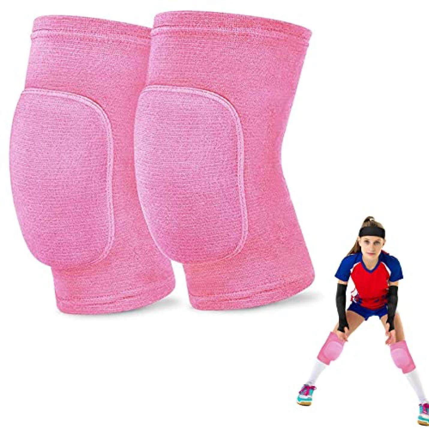 Elastische kniebeschermers, volleybal, kniebeschermers, 1 paar verdikking, anti-botsing, kniebescherming, kniebrace, voor volleybal, joggen, basketbal, tennis, voetbal en vechtsport - happygetfit.com