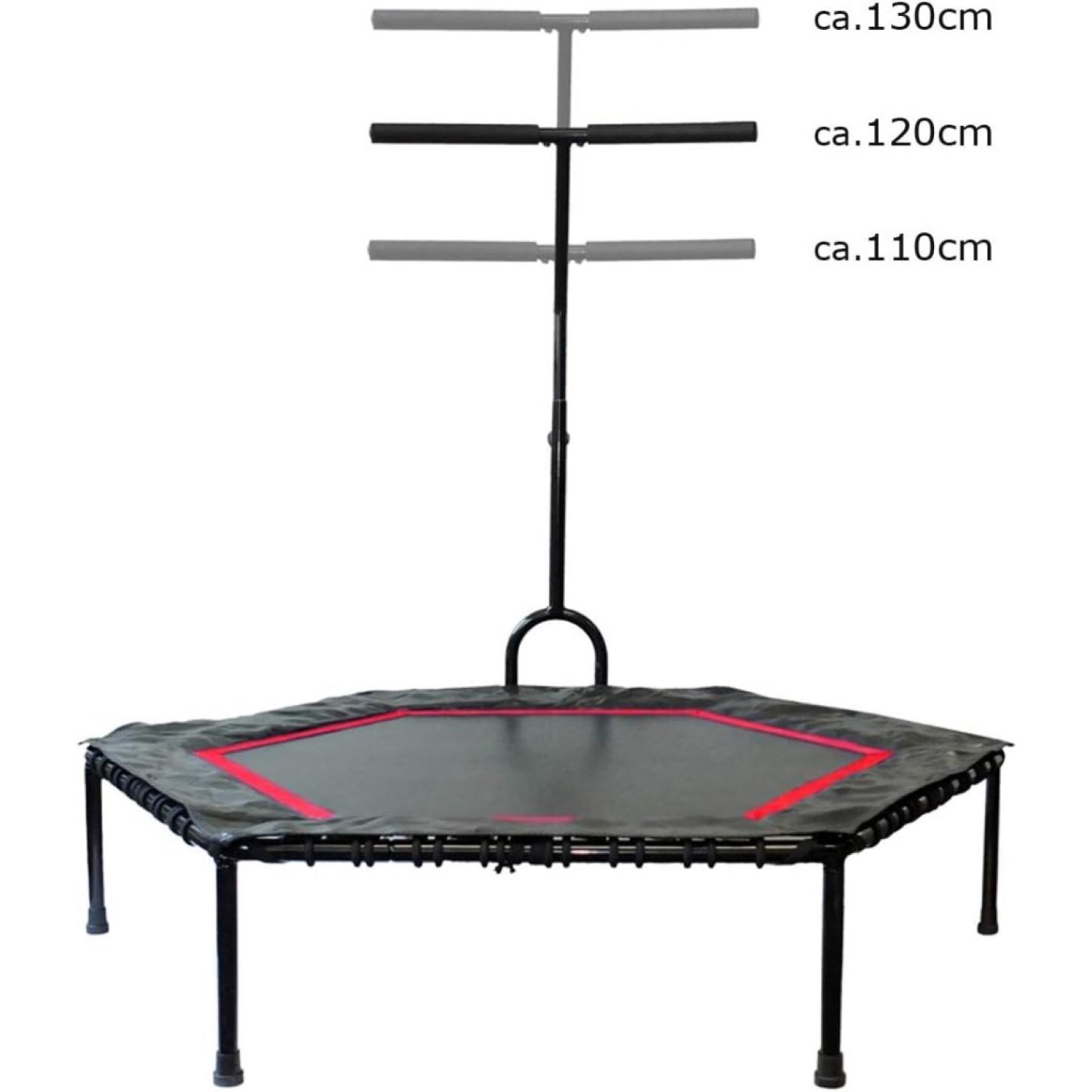 Fit Indoor Fitness Trampoline voor volwassenen, uniseks, zwart - happygetfit.com