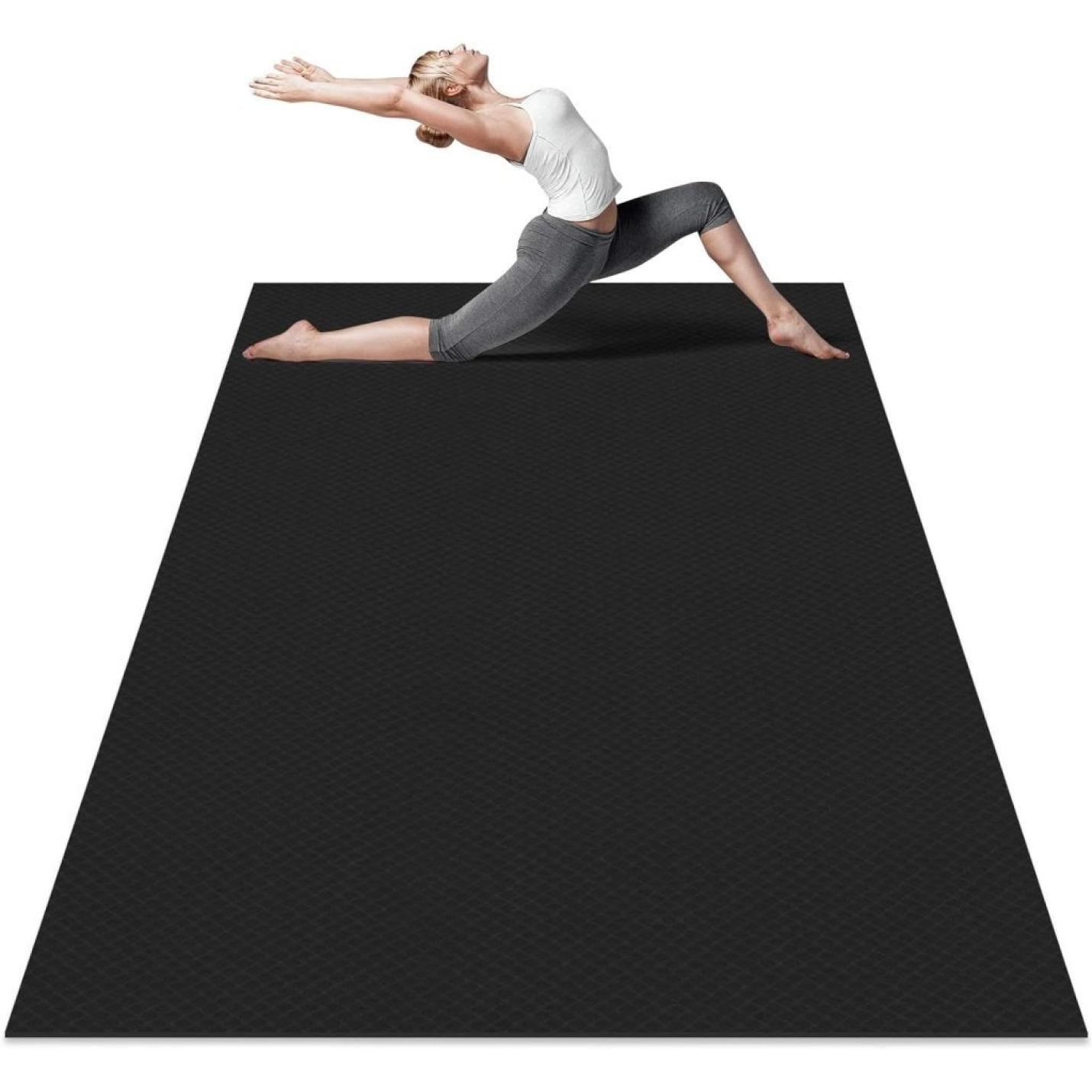 Grote yogamat, 183 x 122/200 x 100/200 x 130 cm, gymnastiekmat, meerkleurig, antislip en duurzaam, voor pilates, fitness, meditatio - happygetfit.com