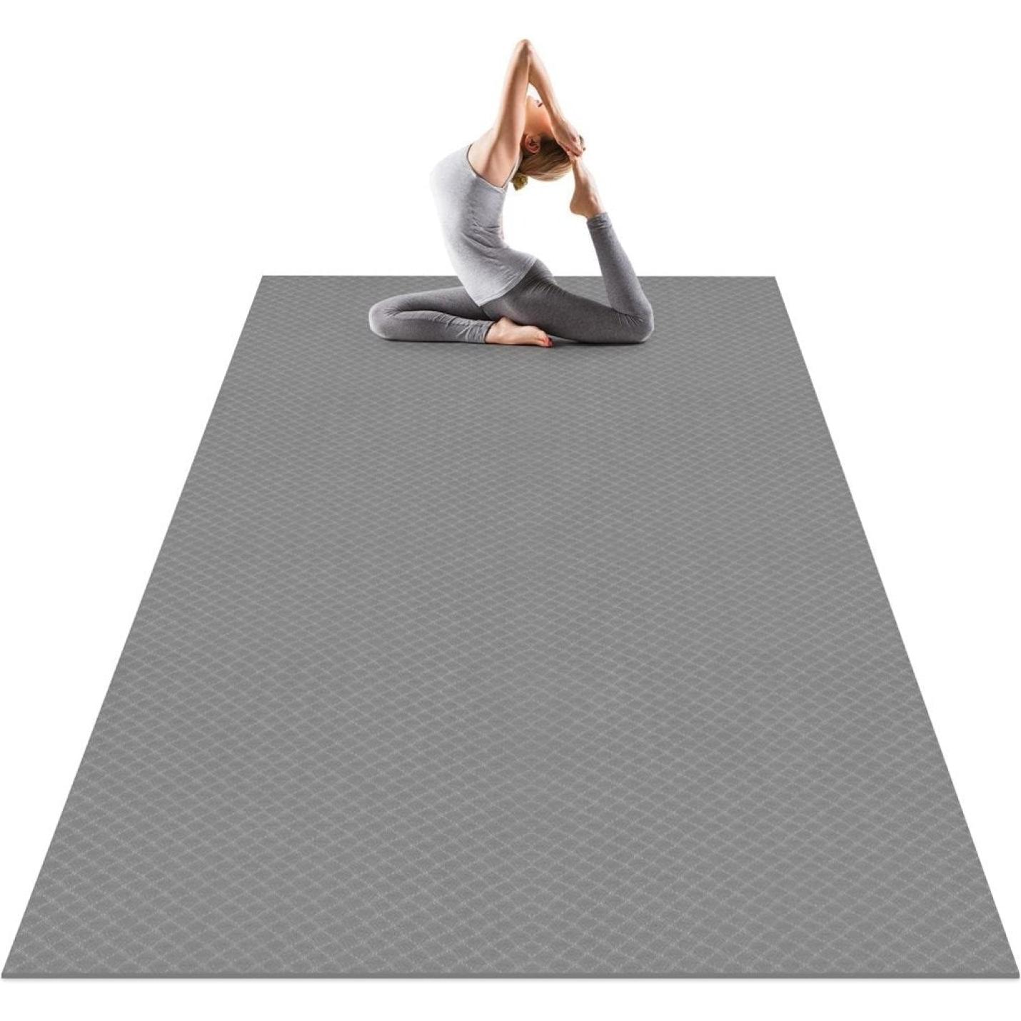 Grote yogamat, 183 x 122/200 x 100/200 x 130 cm, gymnastiekmat, meerkleurig, antislip en duurzaam, voor pilates, fitness, meditatio - happygetfit.com