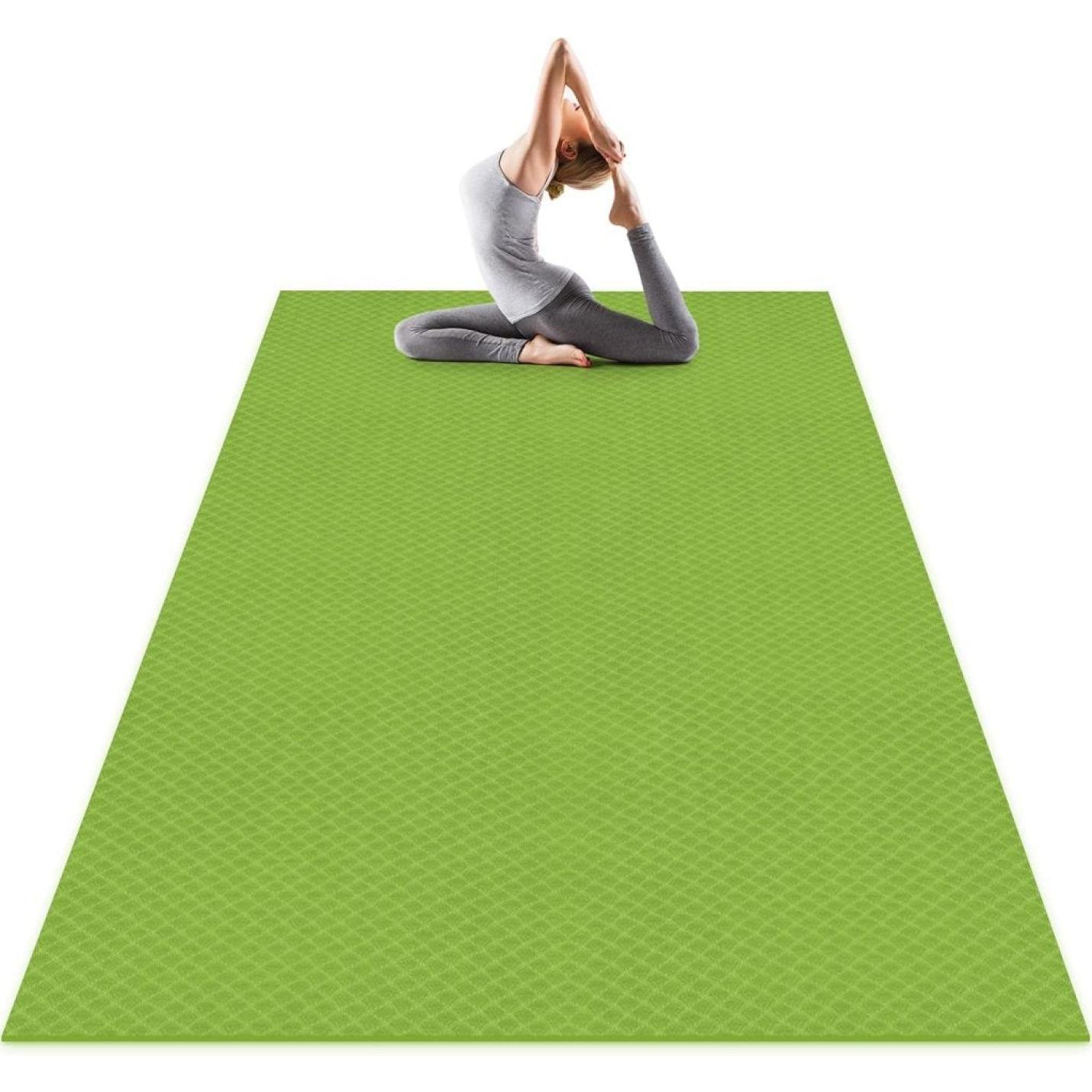 Grote yogamat, 183 x 122/200 x 100/200 x 130 cm, gymnastiekmat, meerkleurig, antislip en duurzaam, voor pilates, fitness, meditatio - happygetfit.com