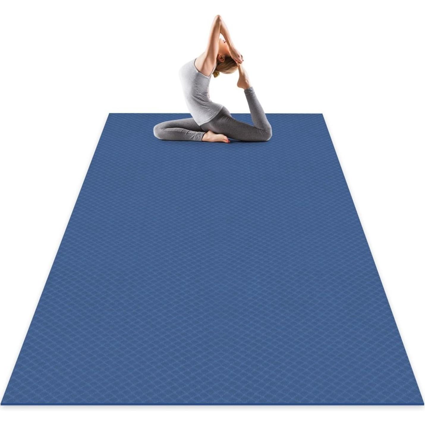 Grote yogamat, 183 x 122/200 x 100/200 x 130 cm, gymnastiekmat, meerkleurig, antislip en duurzaam, voor pilates, fitness, meditatio - happygetfit.com