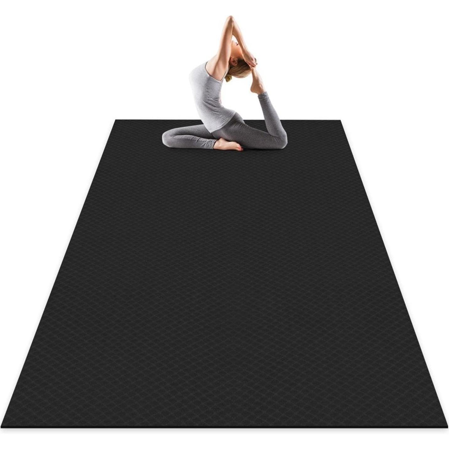 Grote yogamat, 183 x 122/200 x 100/200 x 130 cm, gymnastiekmat, meerkleurig, antislip en duurzaam, voor pilates, fitness, meditatio - happygetfit.com