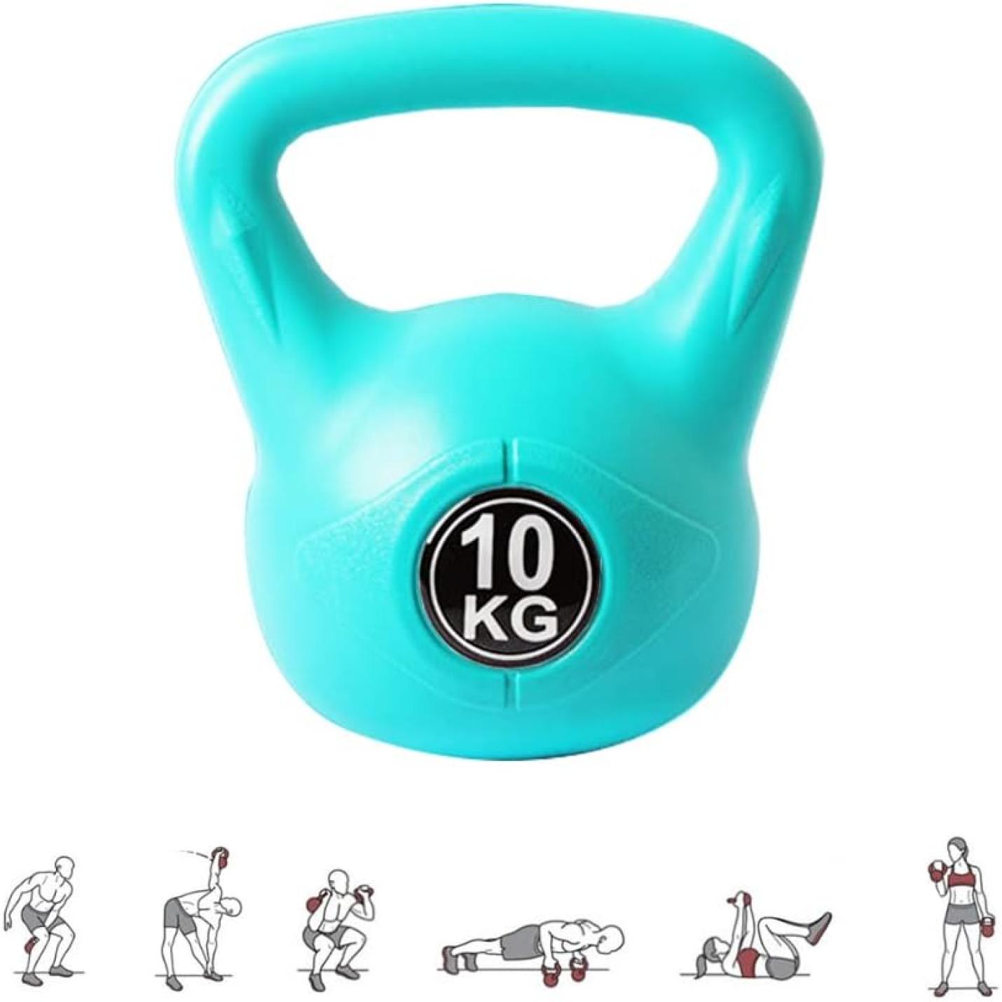 Kettlebell-Gewicht met Ergonomische Handgreep, Kettlebell-Halter voor Spiertraining Thuis en in de Sportschool - happygetfit.com