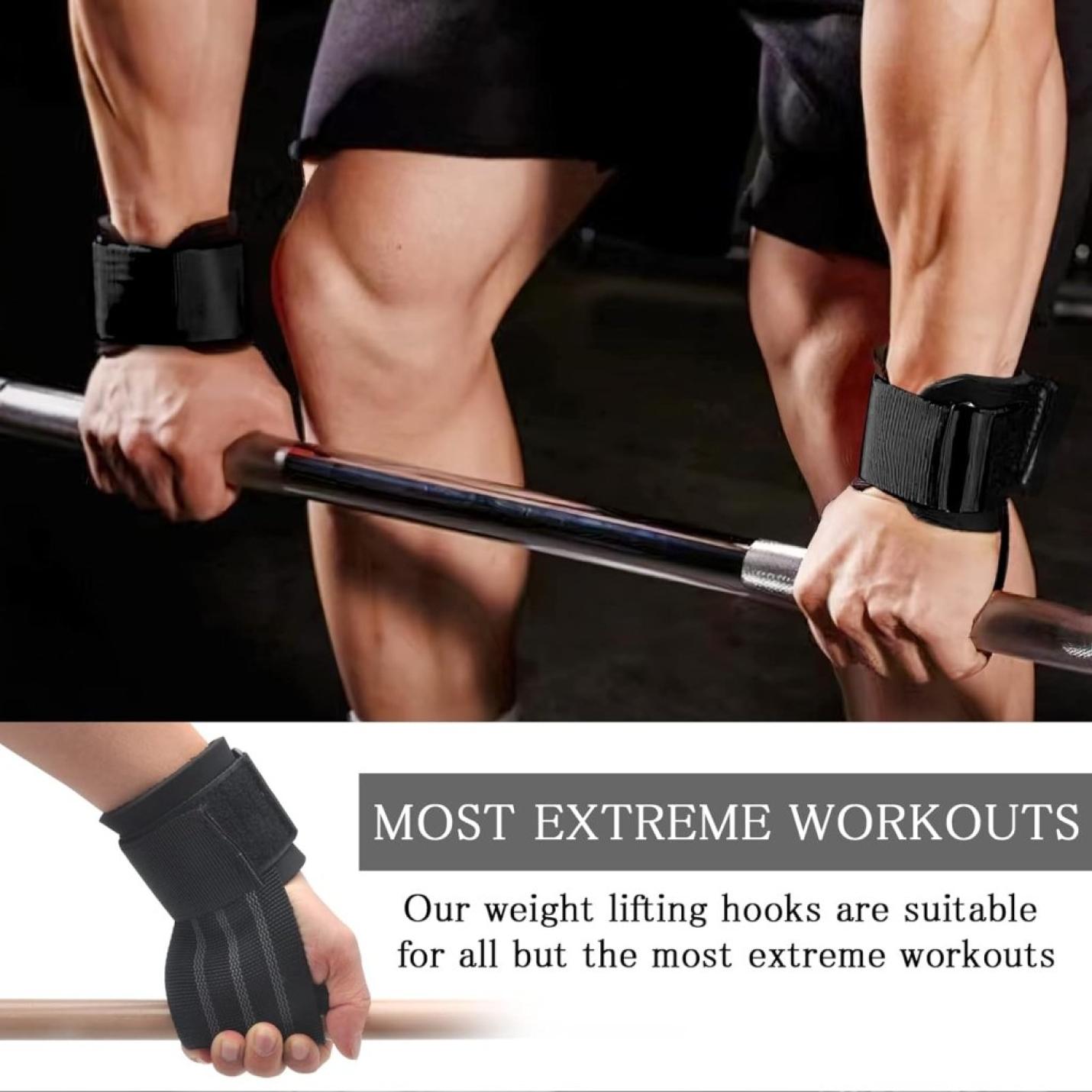 Lifting straps voor krachttraining, polsbandages voor fitness, bodybuilding, powerlifting, crossfit, gymaccessoires, lifting straps voor vrouwen en mannen - happygetfit.com