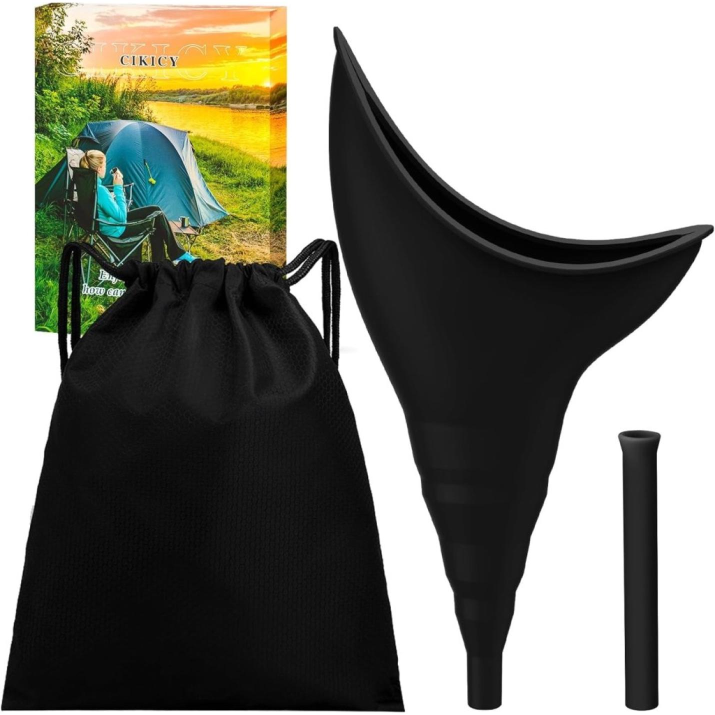 Ouwelijk urinoir reizen essentials vrouwelijk urineren apparaat camping accessoires, draagbare urinoir siliconen plastrechter voor vrouwen, herbruikbare outdoor wandelen camping toilet gadgets - happygetfit.com