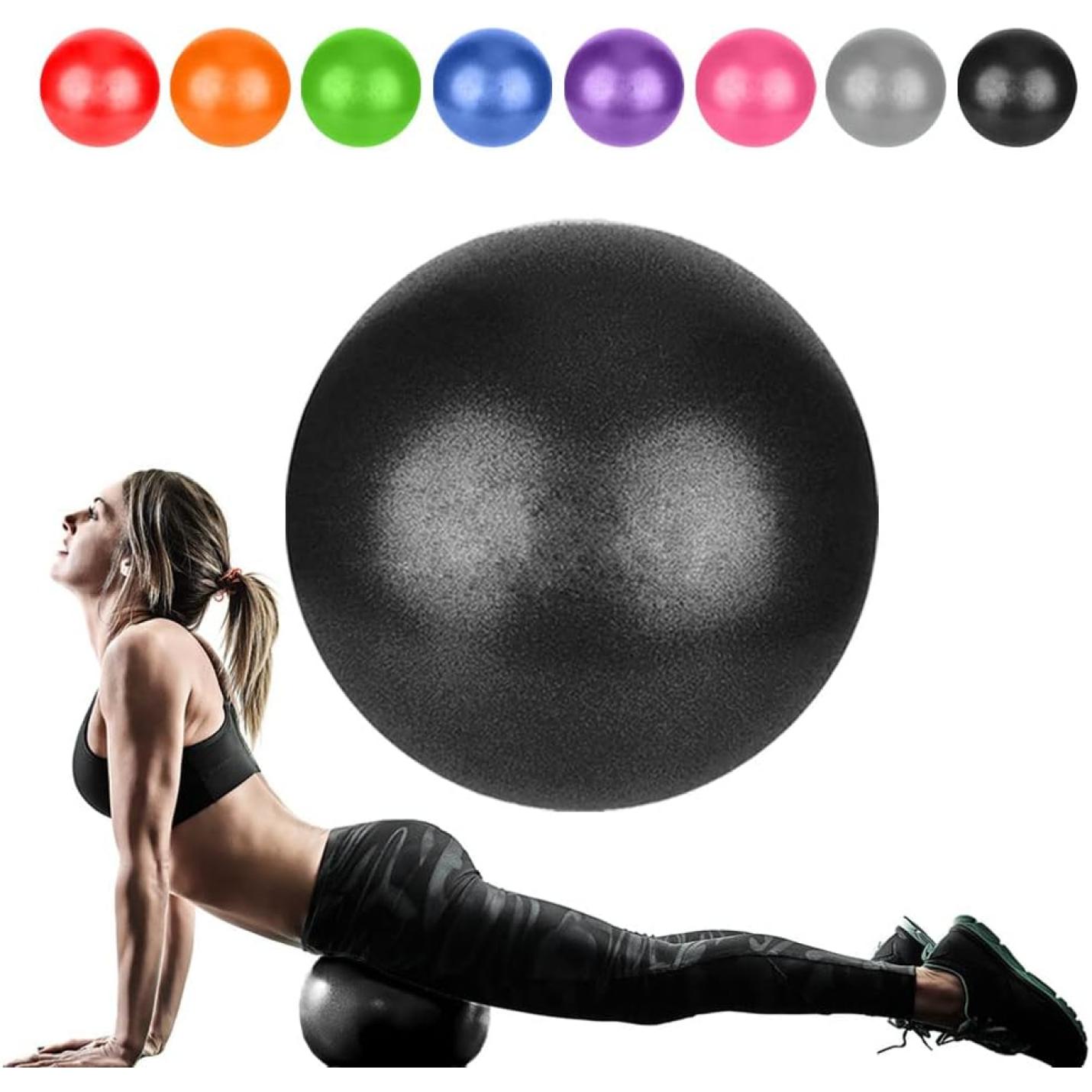 Pilatesbal, kleine gymnastiekbal, 22 cm, pilatesbal, gymnastiekballen voor kinderen, overbal, fitnessbal, yogabal, fitnessbal, kantoor, ergonomische balansapparatuur voor yoga, gymnastiek, gymnastiek, - happygetfit.com