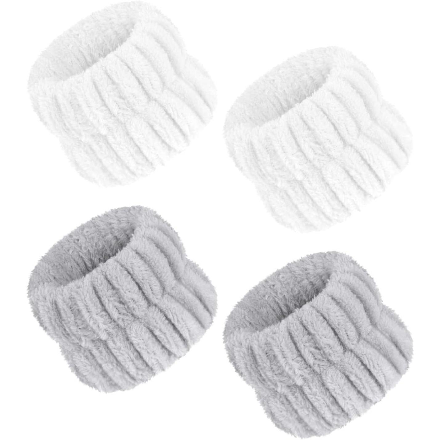 Polsband, Elastische Microvezel, Gezichtswas, Cosmetica, Haarband, Spa-armbanden voor Absorberende Zweetband voor Vrouwen en Meisjes, Make-up, Pols, Gezichtsverzorging - happygetfit.com