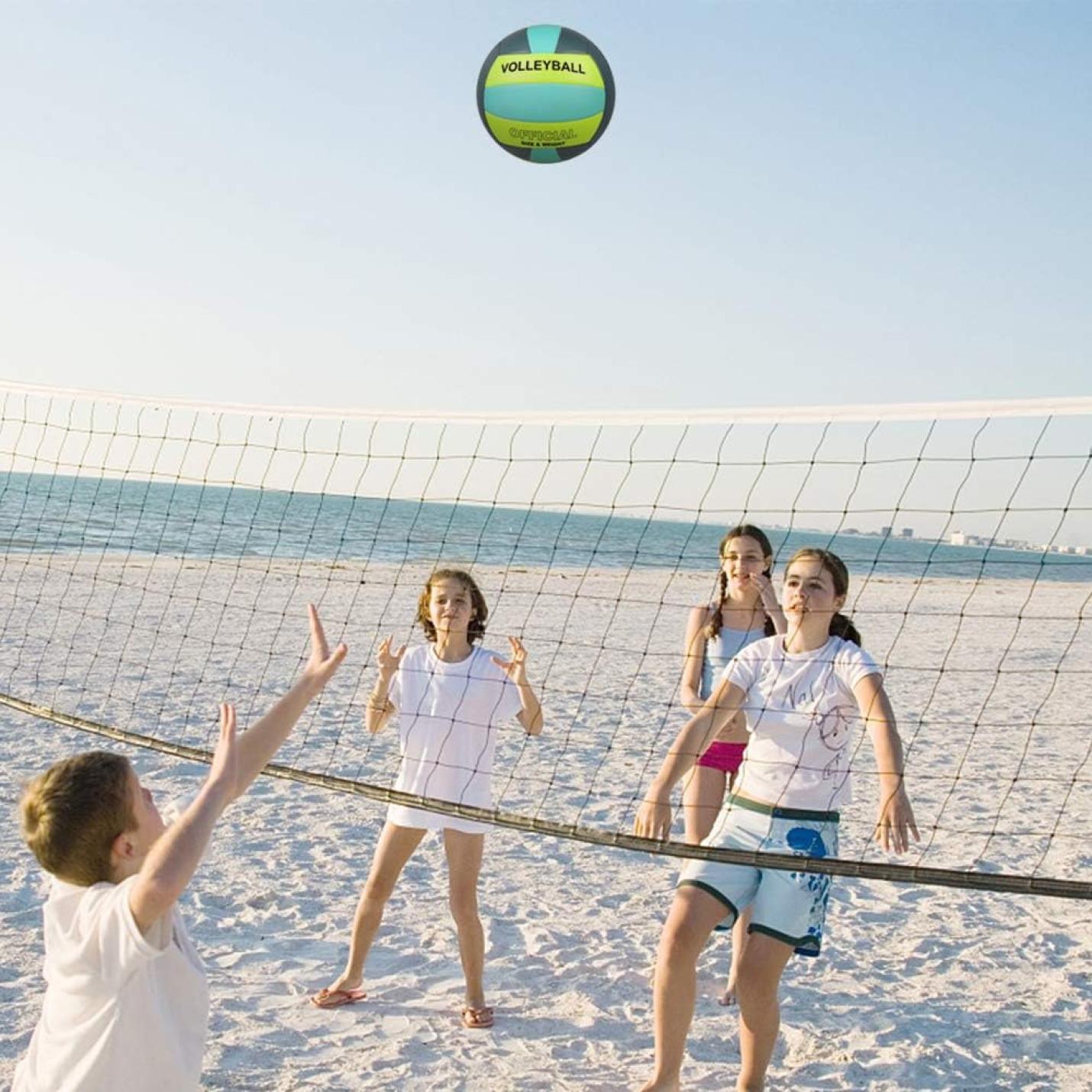 Professionele maat 5 volleybal, PU lederen zachte indoor outdoor volleyballen sport trainingsapparatuur voor beginner, tiener, volwassen - happygetfit.com