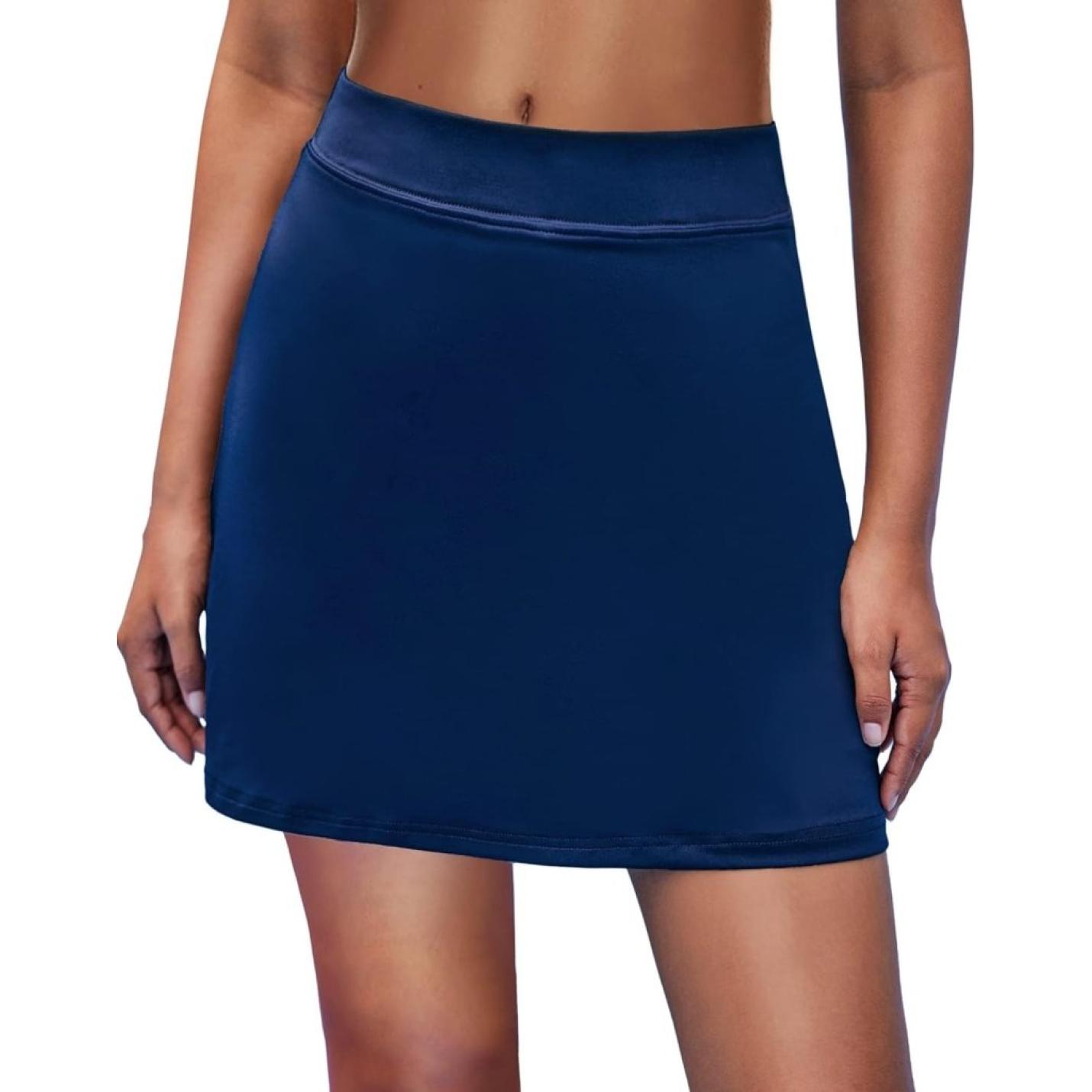 Sportrok voor dames, tennis, hockey/golf, sportbroek, rok/skort en hoofdtelefoonaansluiting, rekbaar, winddicht, met veel kleuren - happygetfit.com