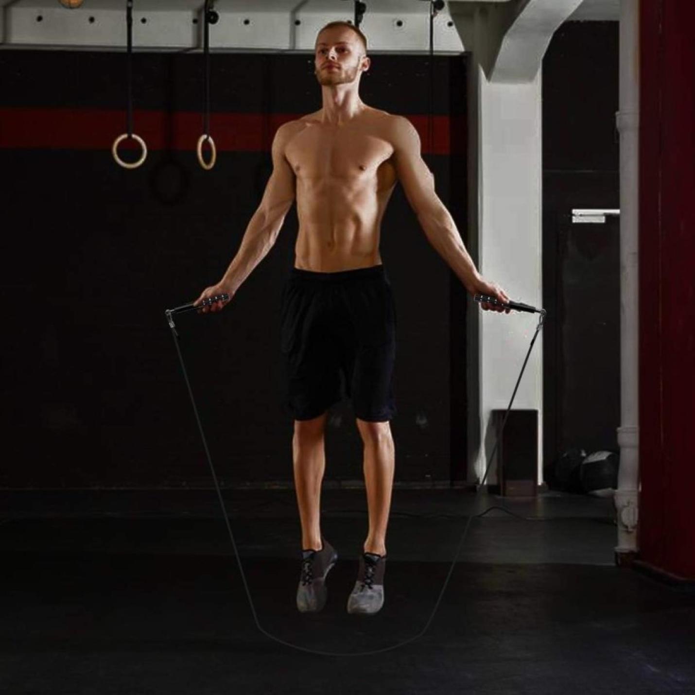 Springtouw, Wastou Speed Jumping Rope voor training fitnessoefening, verstelbare volwassenen workout springtouw voor mannen, vrouwen, kinderen, meisjes - happygetfit.com