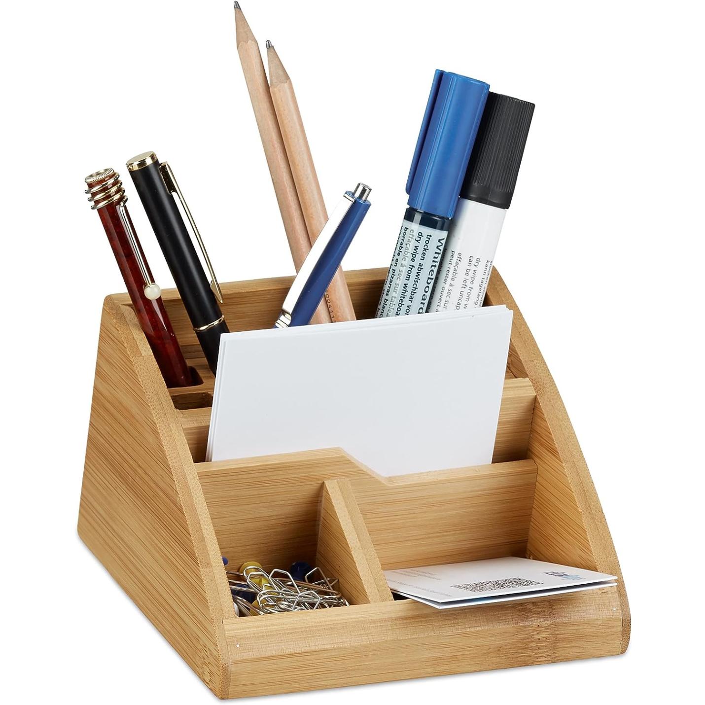 Productnaam: Duurzame houten bureau-organizer