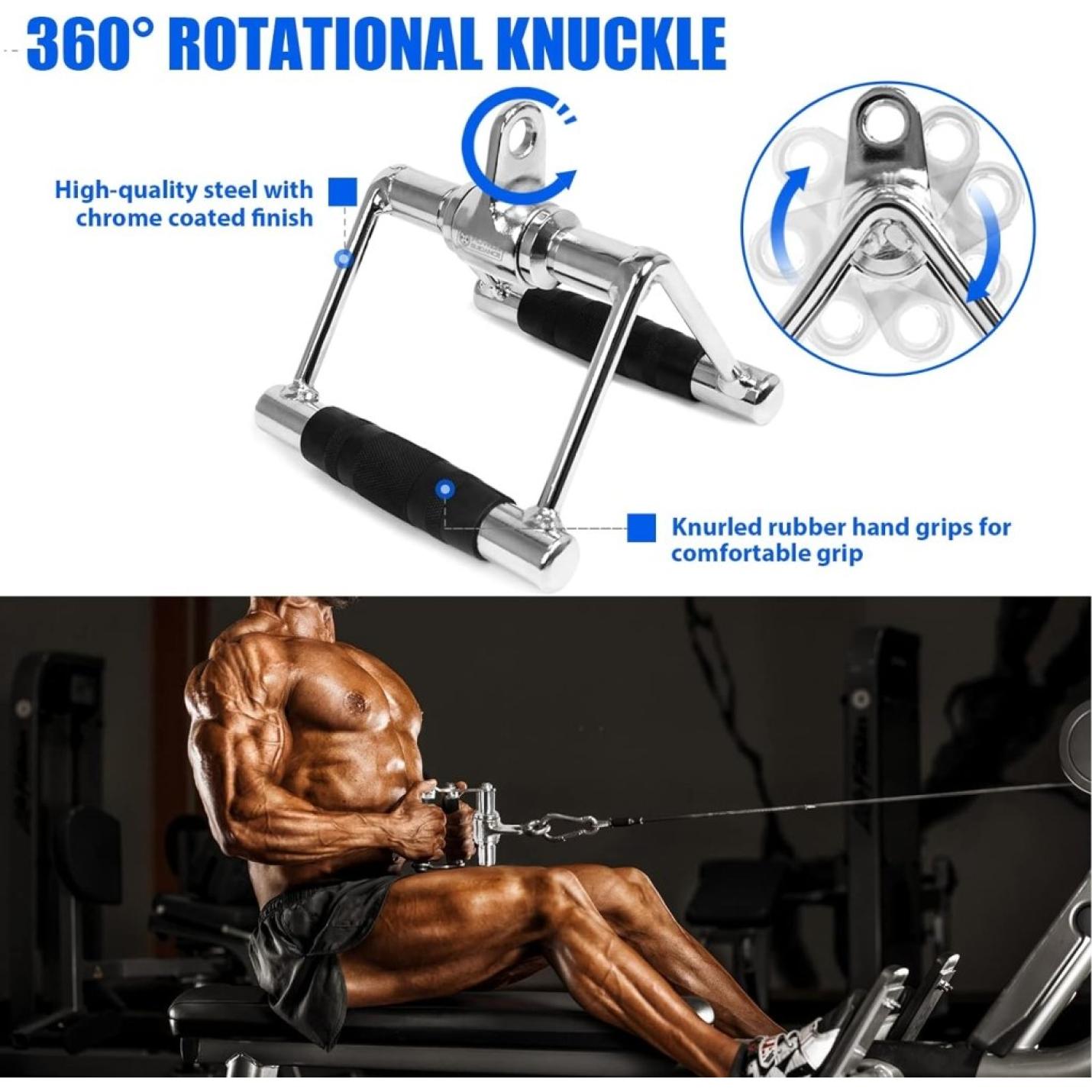 Triceps Pull Down Attachment, Kabelmachine Accessoires voor Home Gym, LAT Pull Down Attachment Gewicht Fitness - happygetfit.com