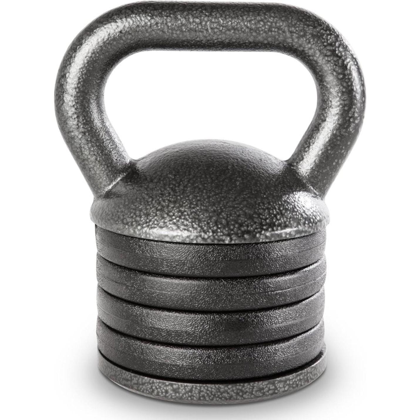 Verstelbare Heavy-Duty Oefening Kettlebell Gewichtenset Krachttraining en Gewichtheffen Apparatuur voor Thuis Gyms APKB-5009, Grijs - happygetfit.com