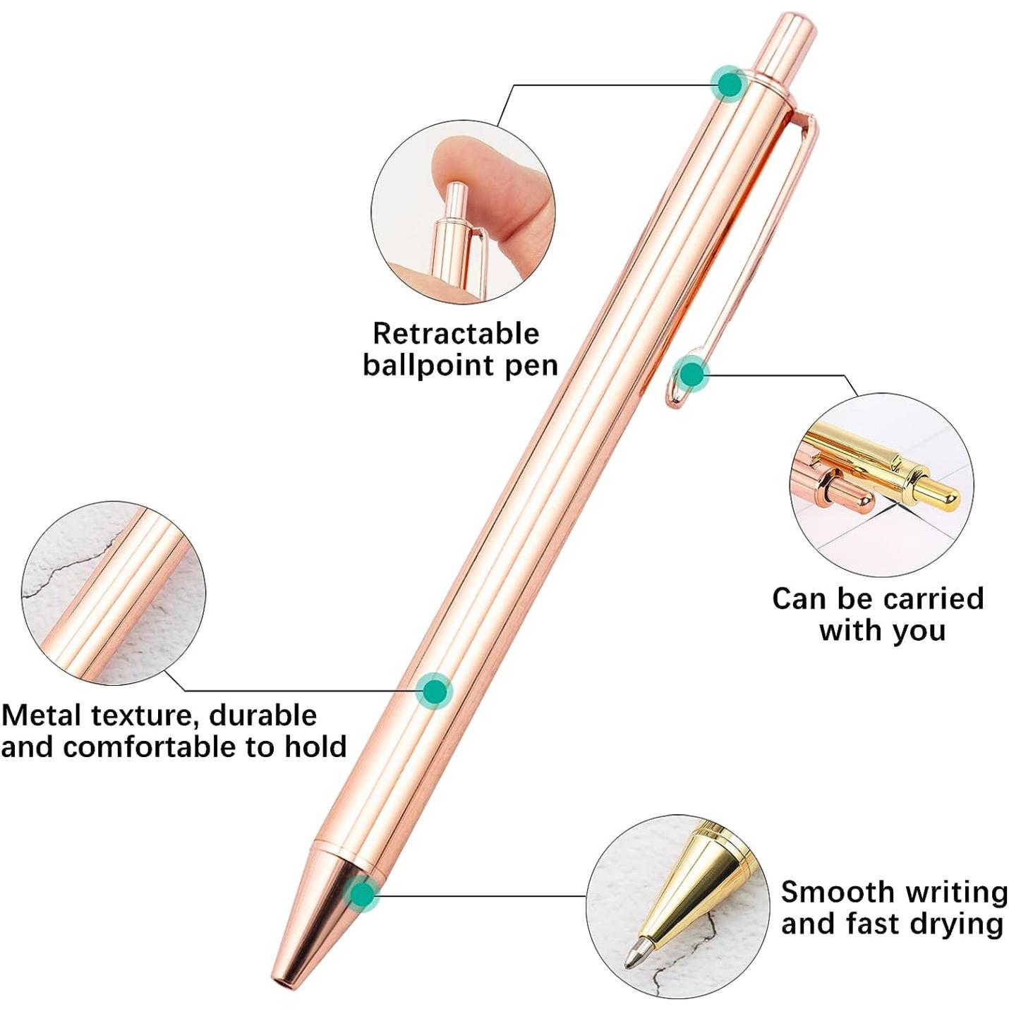 Vind de perfecte metalen balpen voor elke gelegenheid met verbeterde grip, draagbaarheid en soepele inktstroom voor snel drogende inkt.