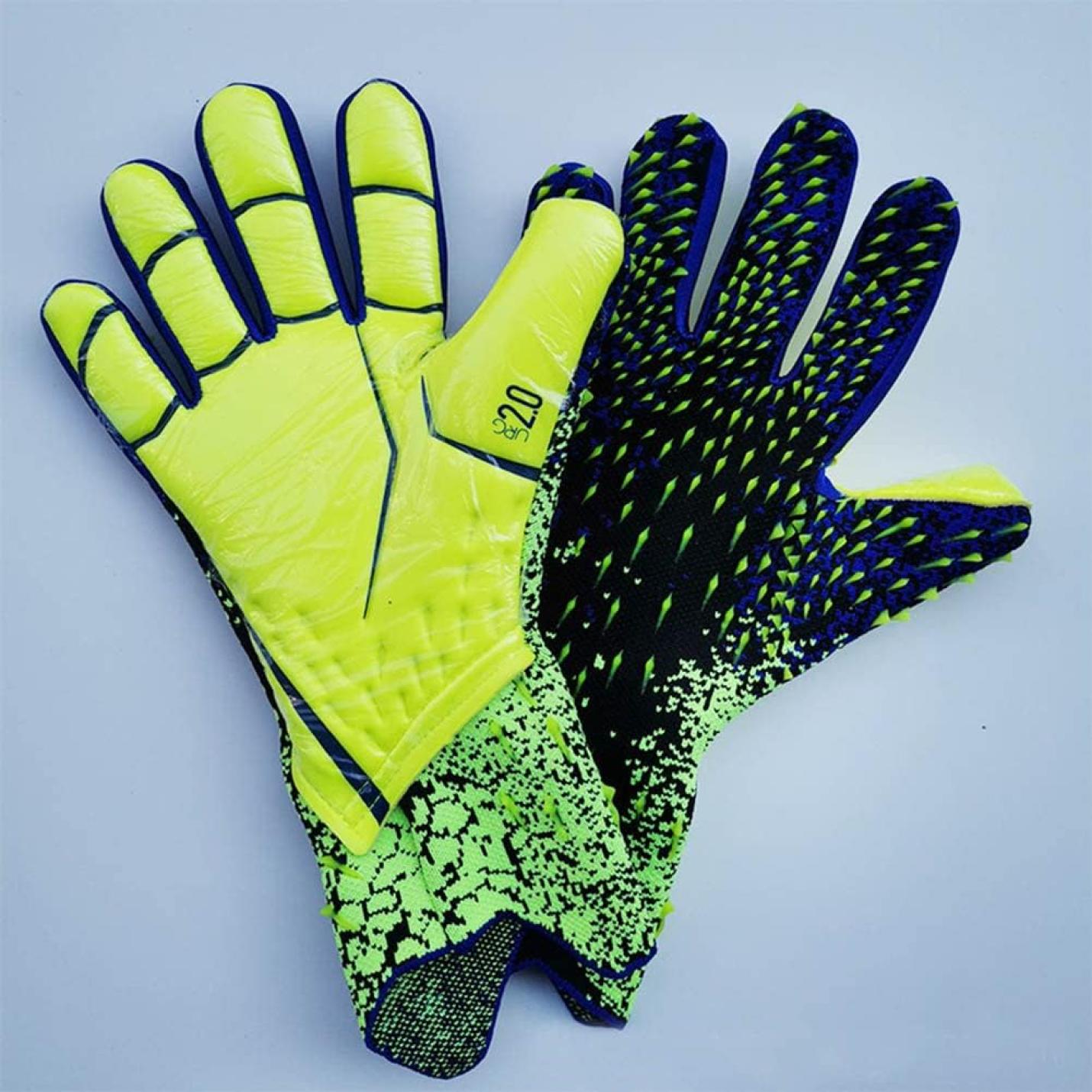 Voetbal doelman handschoenen voor jongens, kinderen, volwassen voetbal keeper kit maat 6 / 7 / 8 / 9 / 10 - happygetfit.com