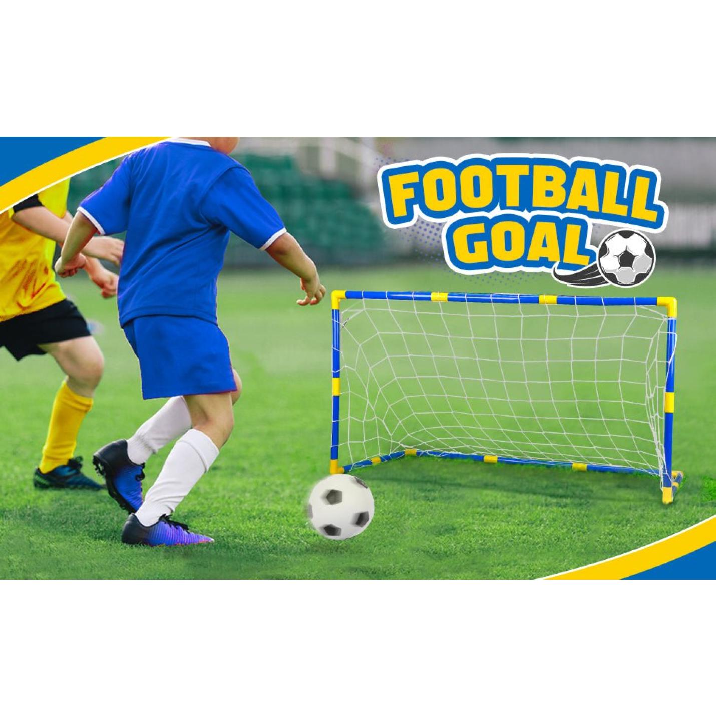 Voetbal Doelpaal Net Met Pomp Speelgoed Indoor Outdoor Voetbal Sport Games Mini Training Practice Set for Kids Children - happygetfit.com