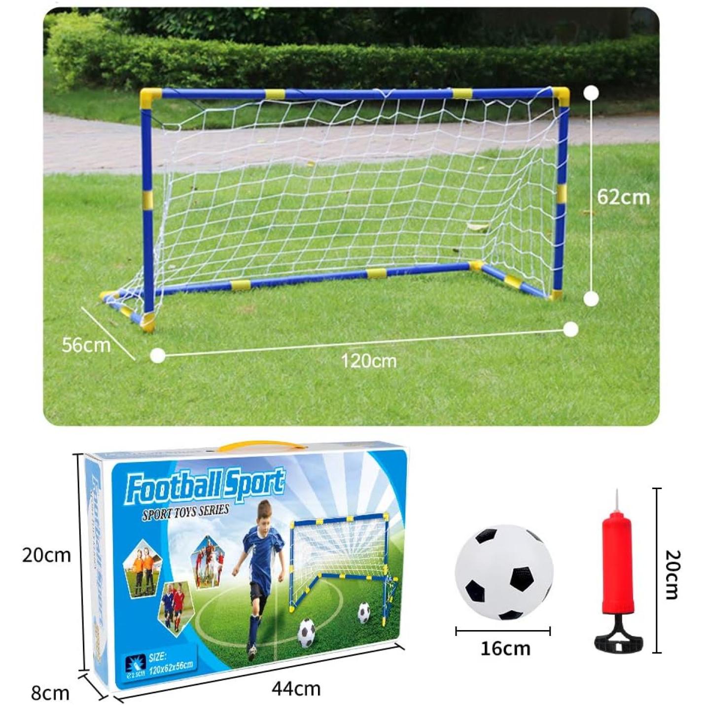 Voetbal Doelpaal Net Met Pomp Speelgoed Indoor Outdoor Voetbal Sport Games Mini Training Practice Set for Kids Children - happygetfit.com