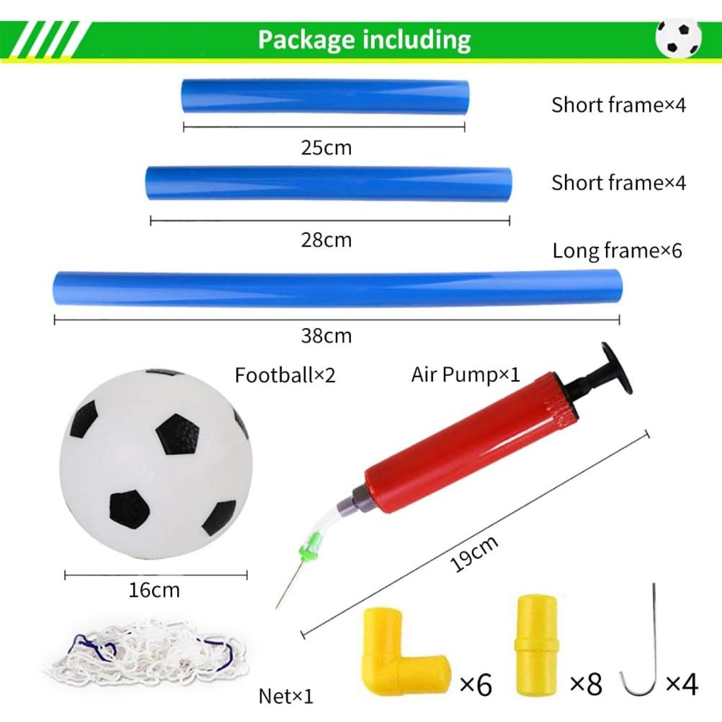 Voetbal Doelpaal Net Met Pomp Speelgoed Indoor Outdoor Voetbal Sport Games Mini Training Practice Set for Kids Children - happygetfit.com