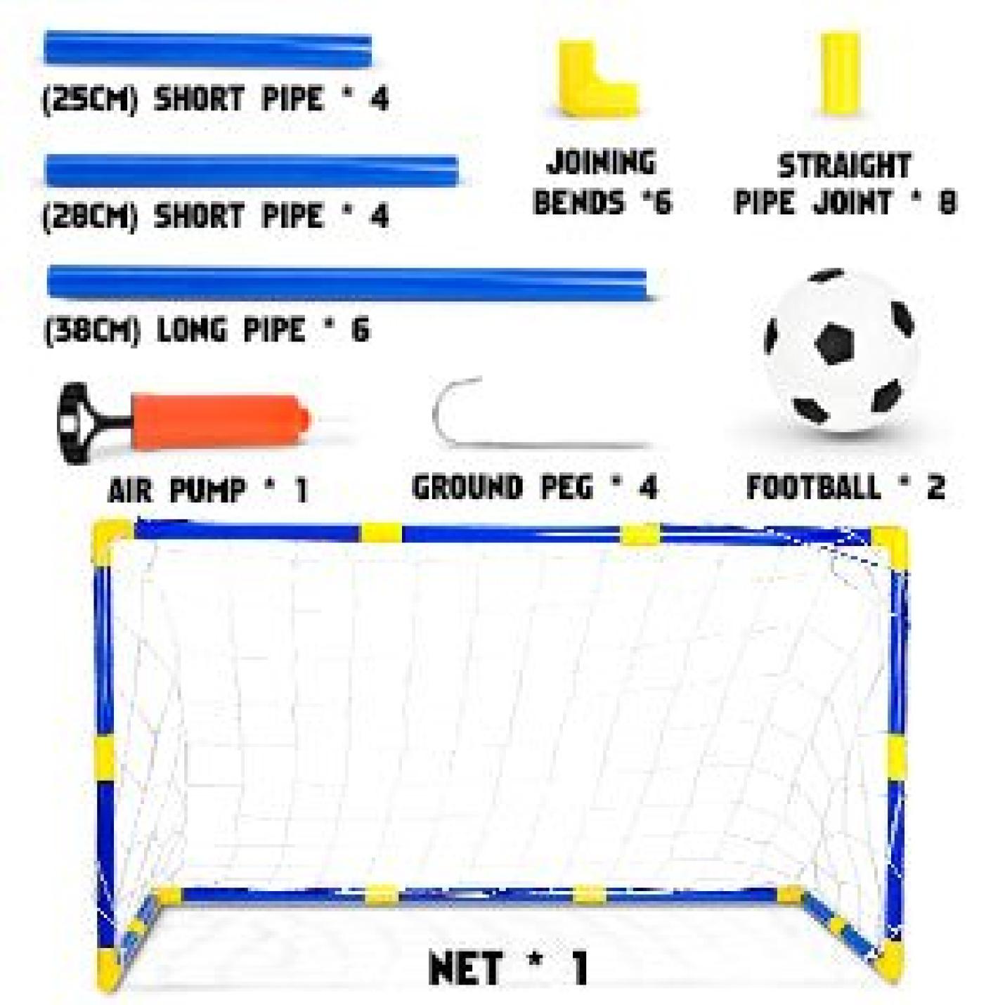 Voetbal Doelpaal Net Met Pomp Speelgoed Indoor Outdoor Voetbal Sport Games Mini Training Practice Set for Kids Children - happygetfit.com