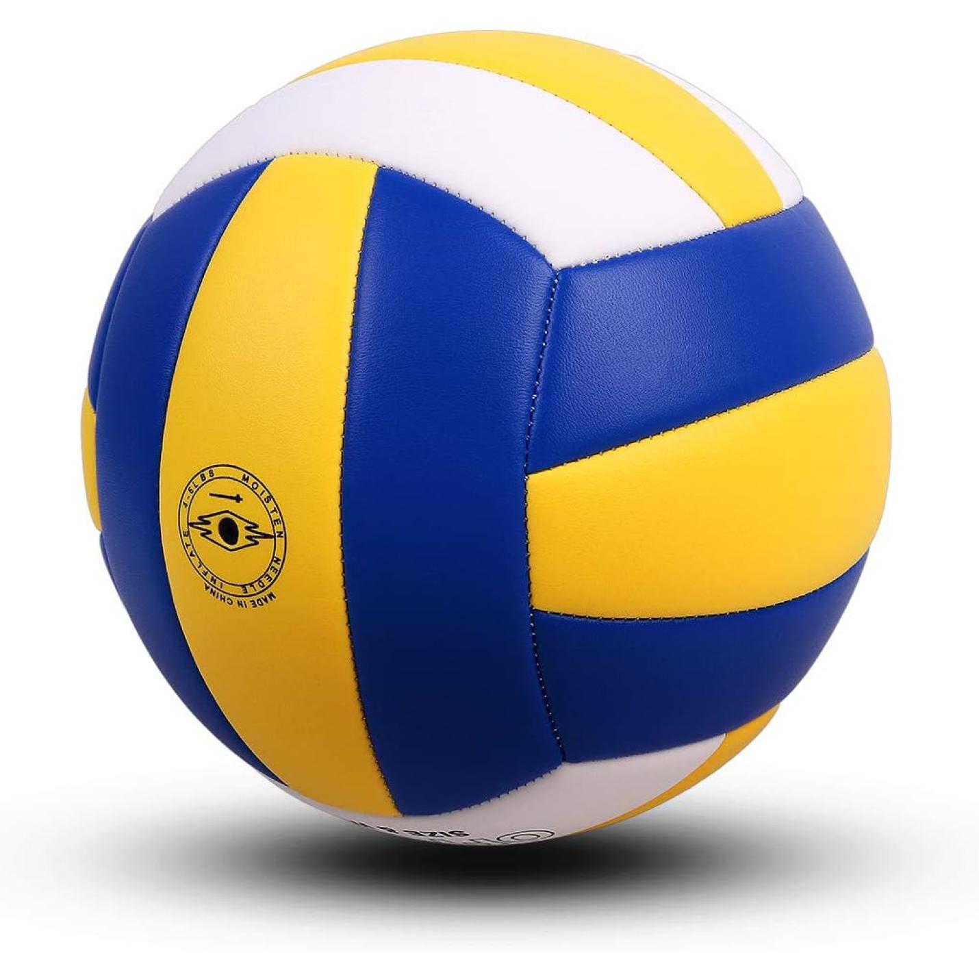 Volleybal maat 5 PU leer zacht indoor outdoor volleyballen sport training spel spelen bal voor beginners, tieners en volwassenen, 8,2 - happygetfit.com