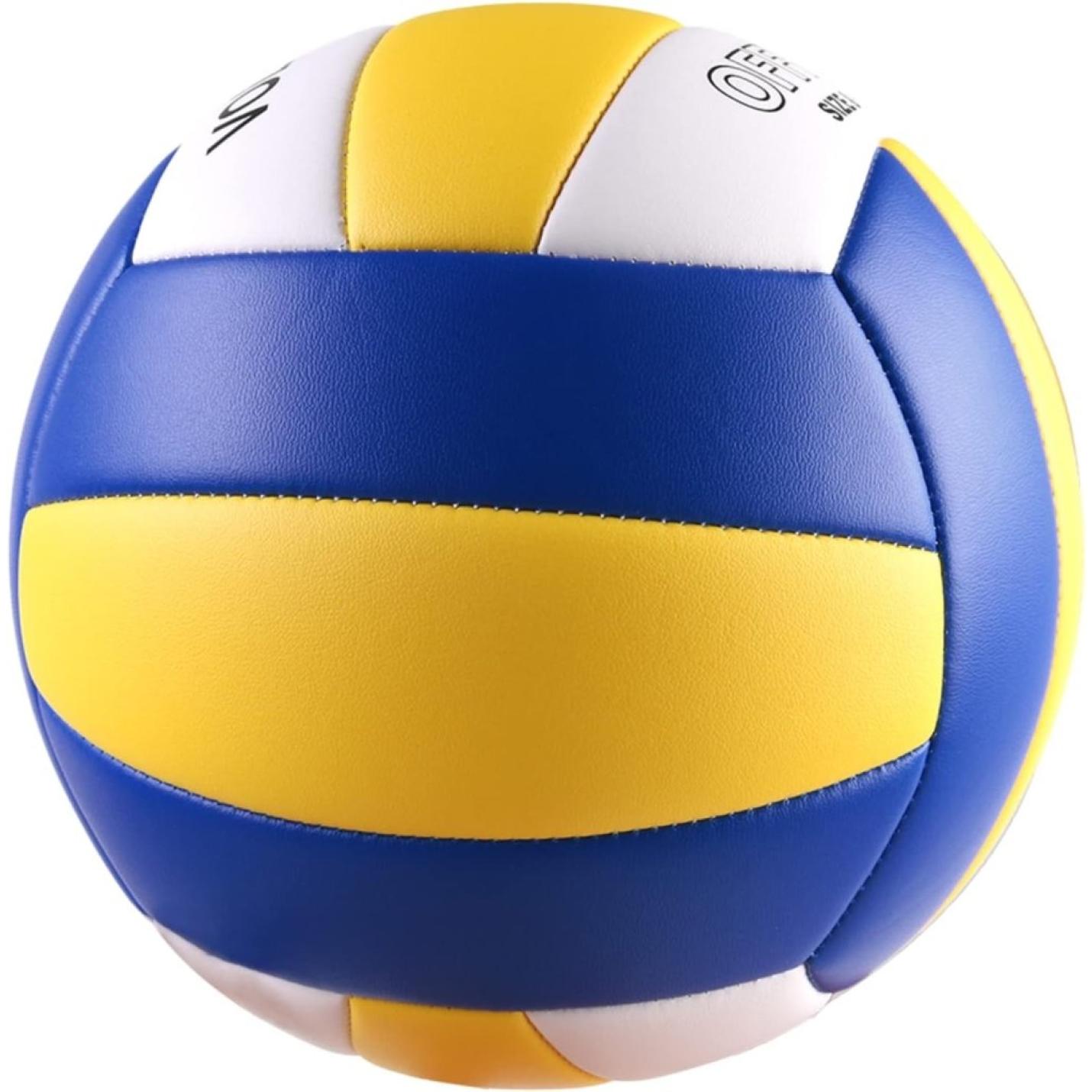 Volleybal maat 5 PU leer zacht indoor outdoor volleyballen sport training spel spelen bal voor beginners, tieners en volwassenen, 8,2 - happygetfit.com