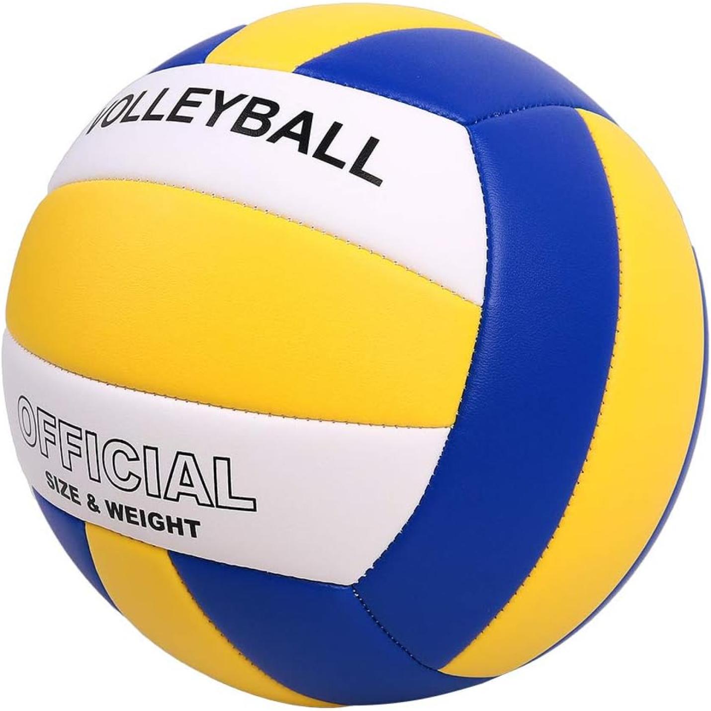 Volleybal maat 5 PU leer zacht indoor outdoor volleyballen sport training spel spelen bal voor beginners, tieners en volwassenen, 8,2 - happygetfit.com